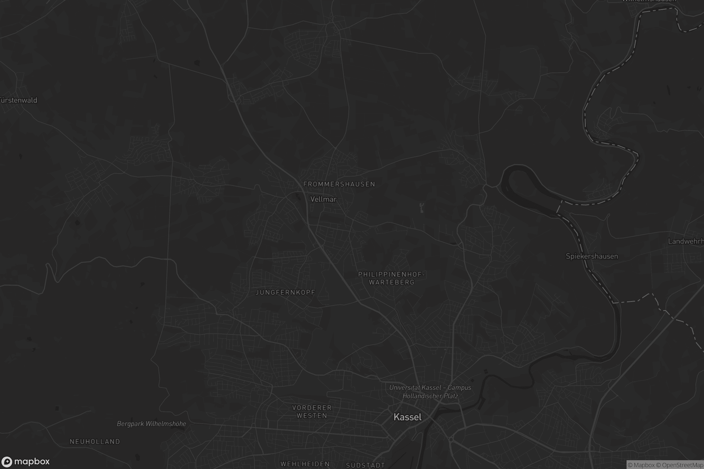 Karte von Niedervellmar