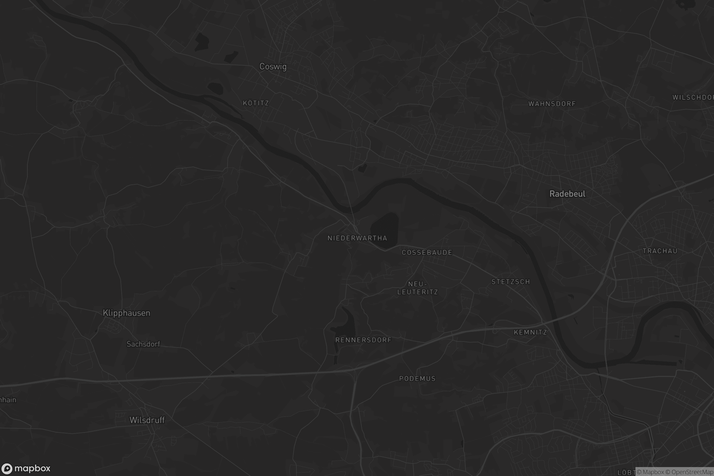 Karte von Niederwartha