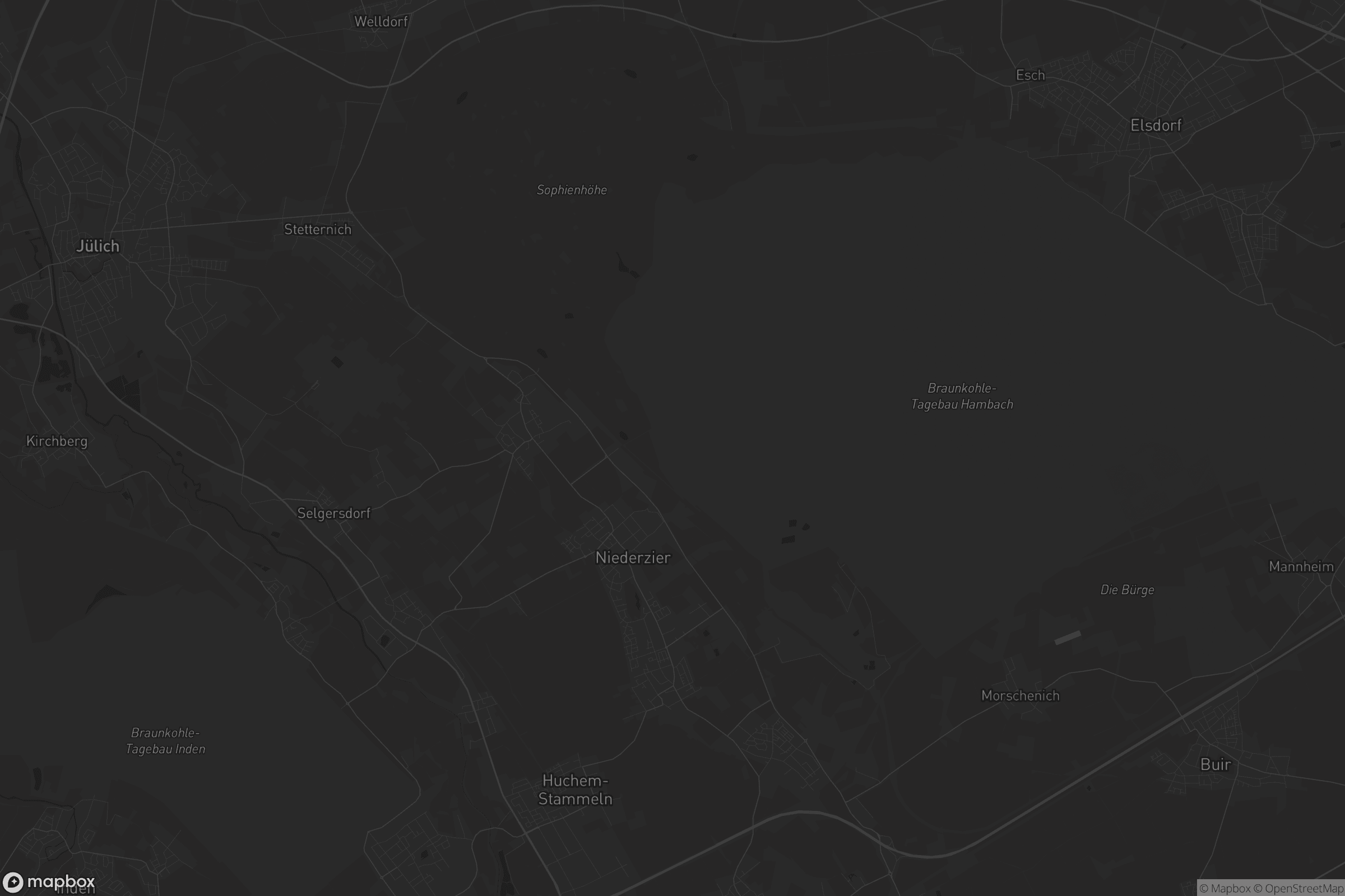 Karte von Niederzier