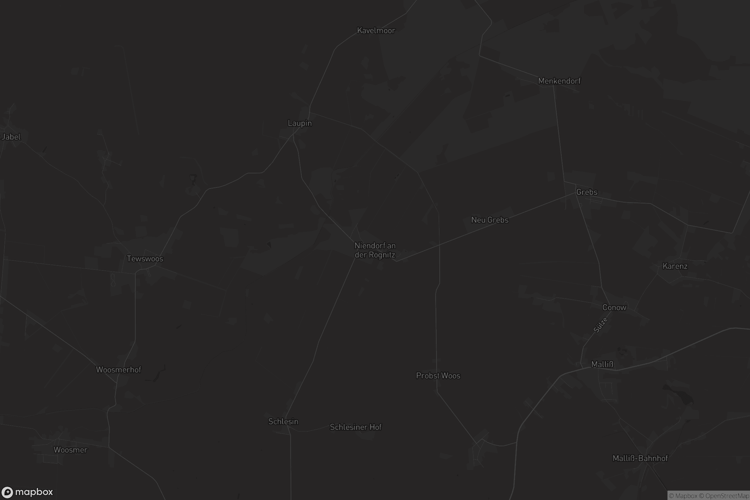 Karte von Niendorf an der Rögnitz