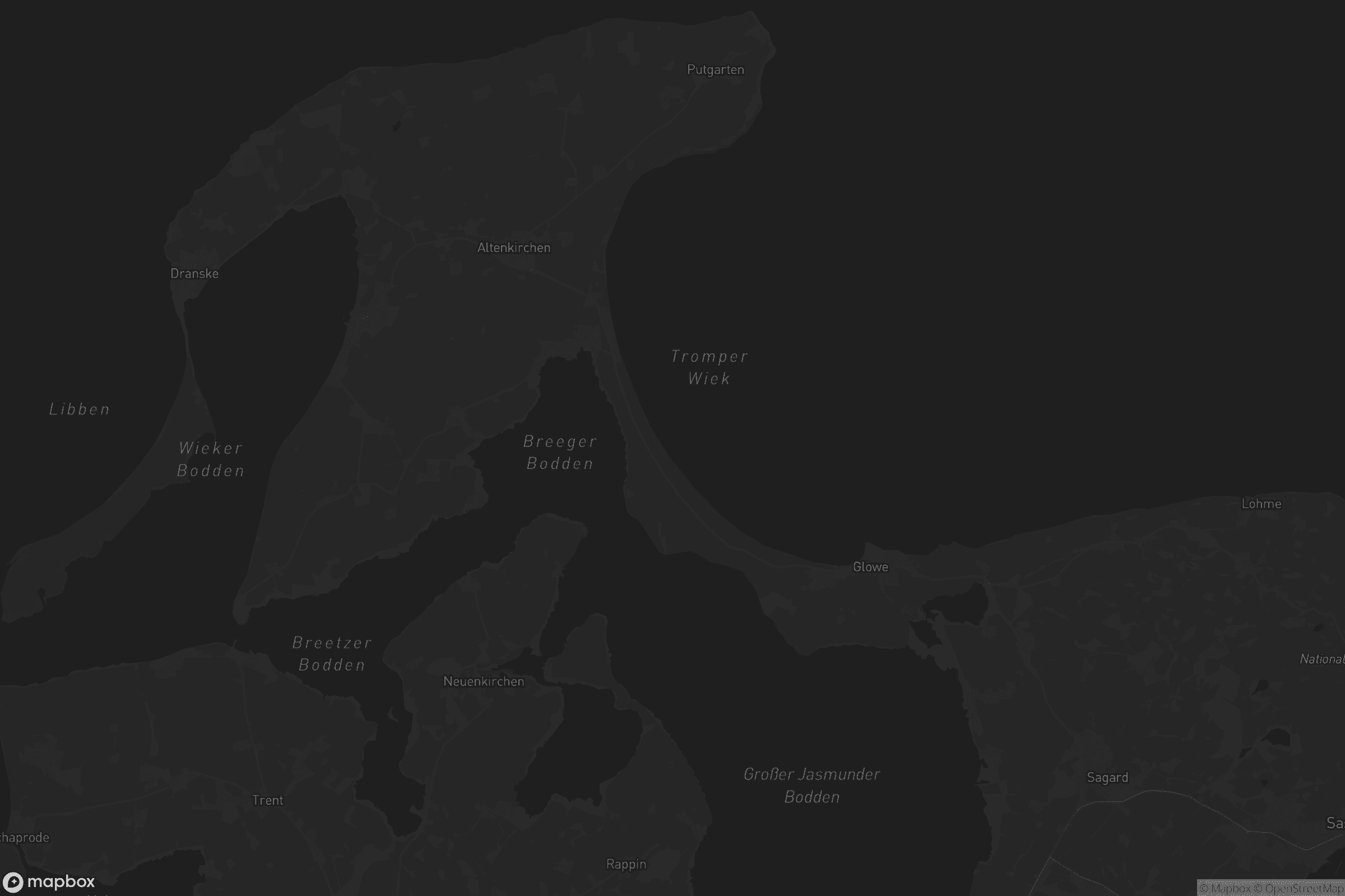 Karte von Nord-Rügen