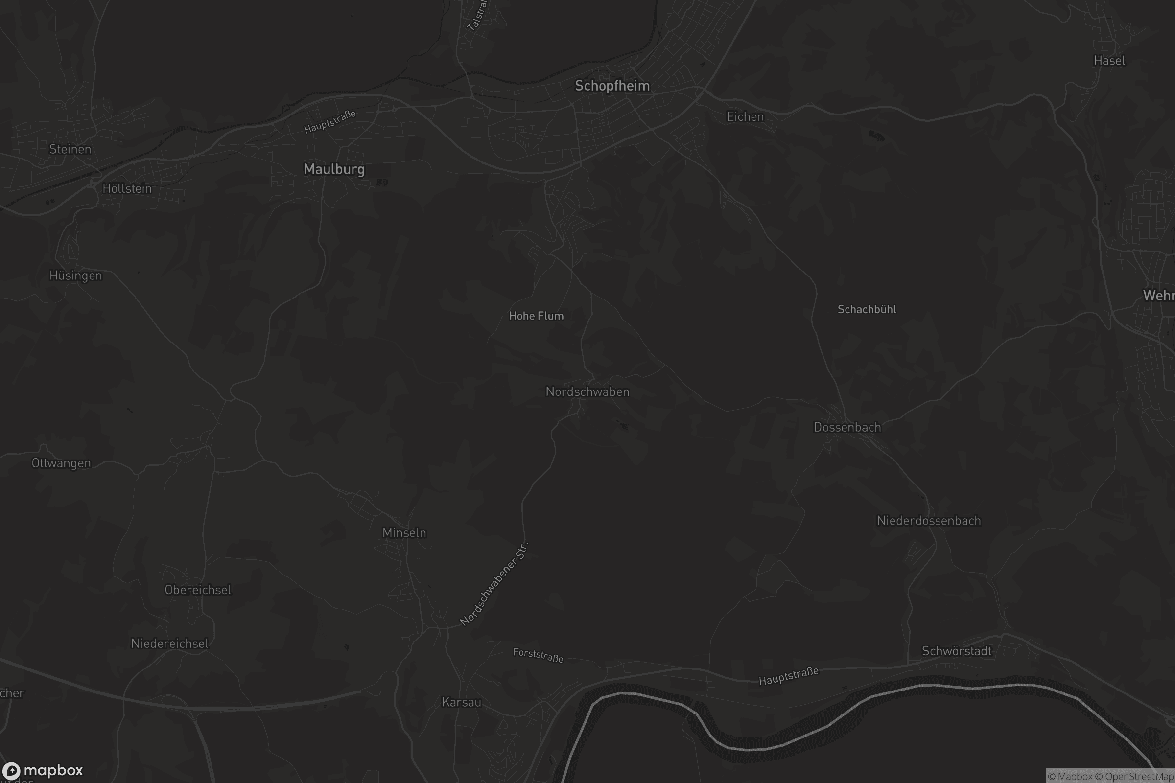 Karte von Nordschwaben