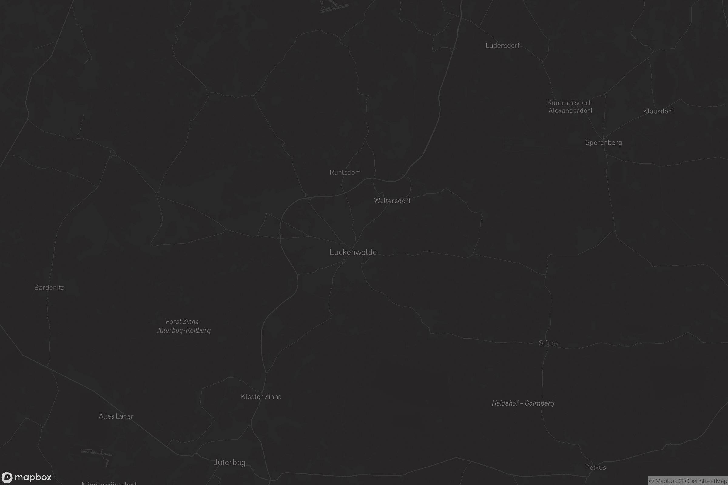 Karte von Nuthe-Urstromtal