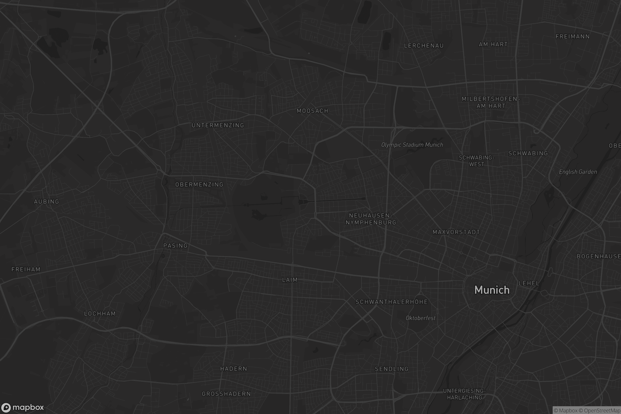 Karte von Nymphenburg