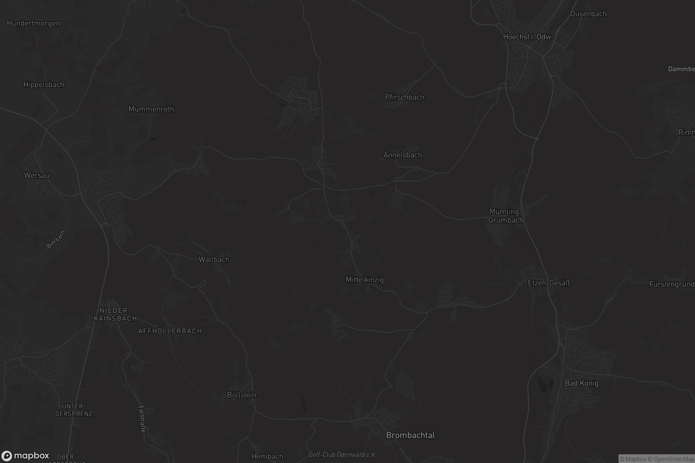 Karte von Ober-Kinzig