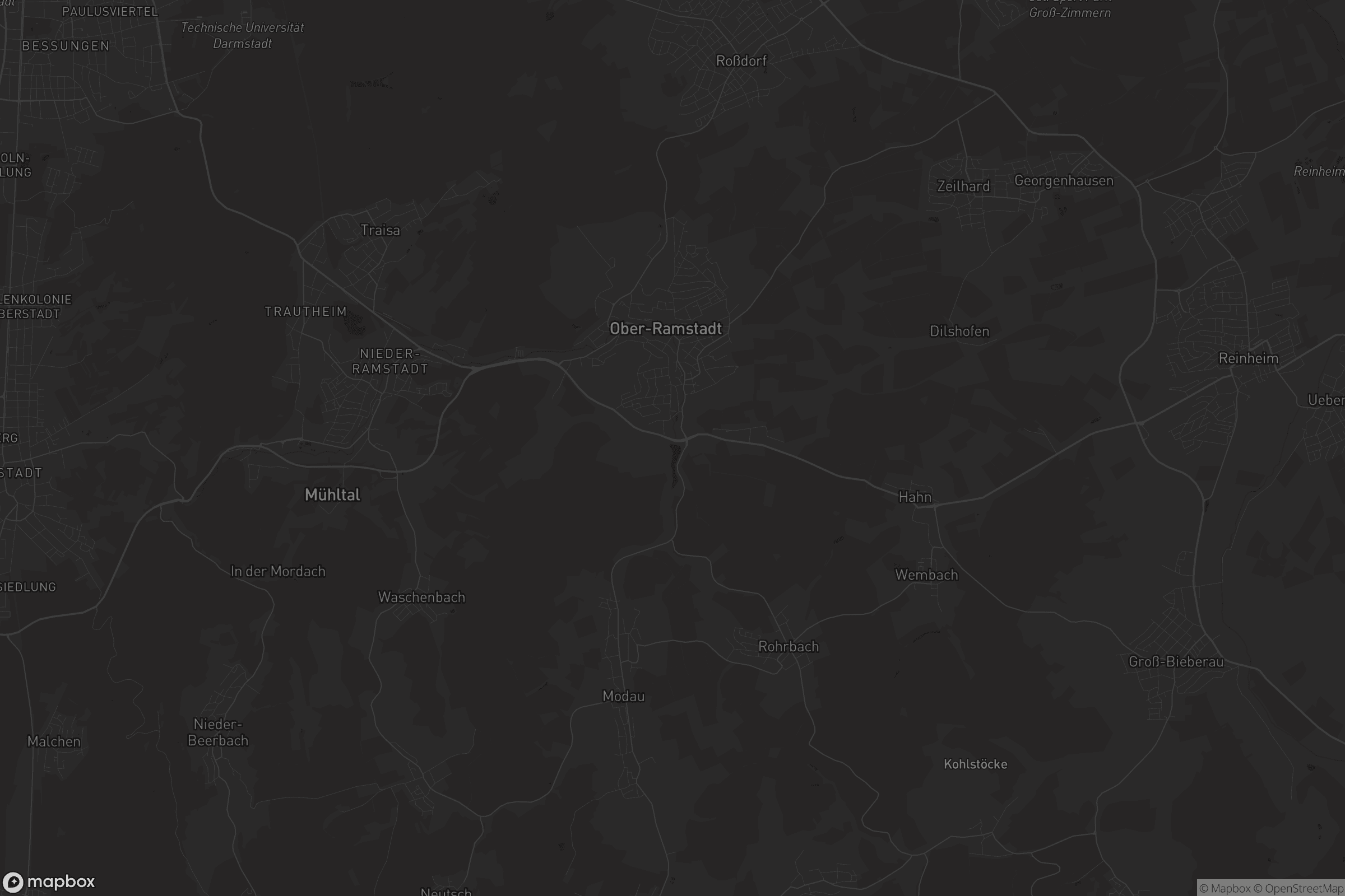 Karte von Ober-Ramstadt