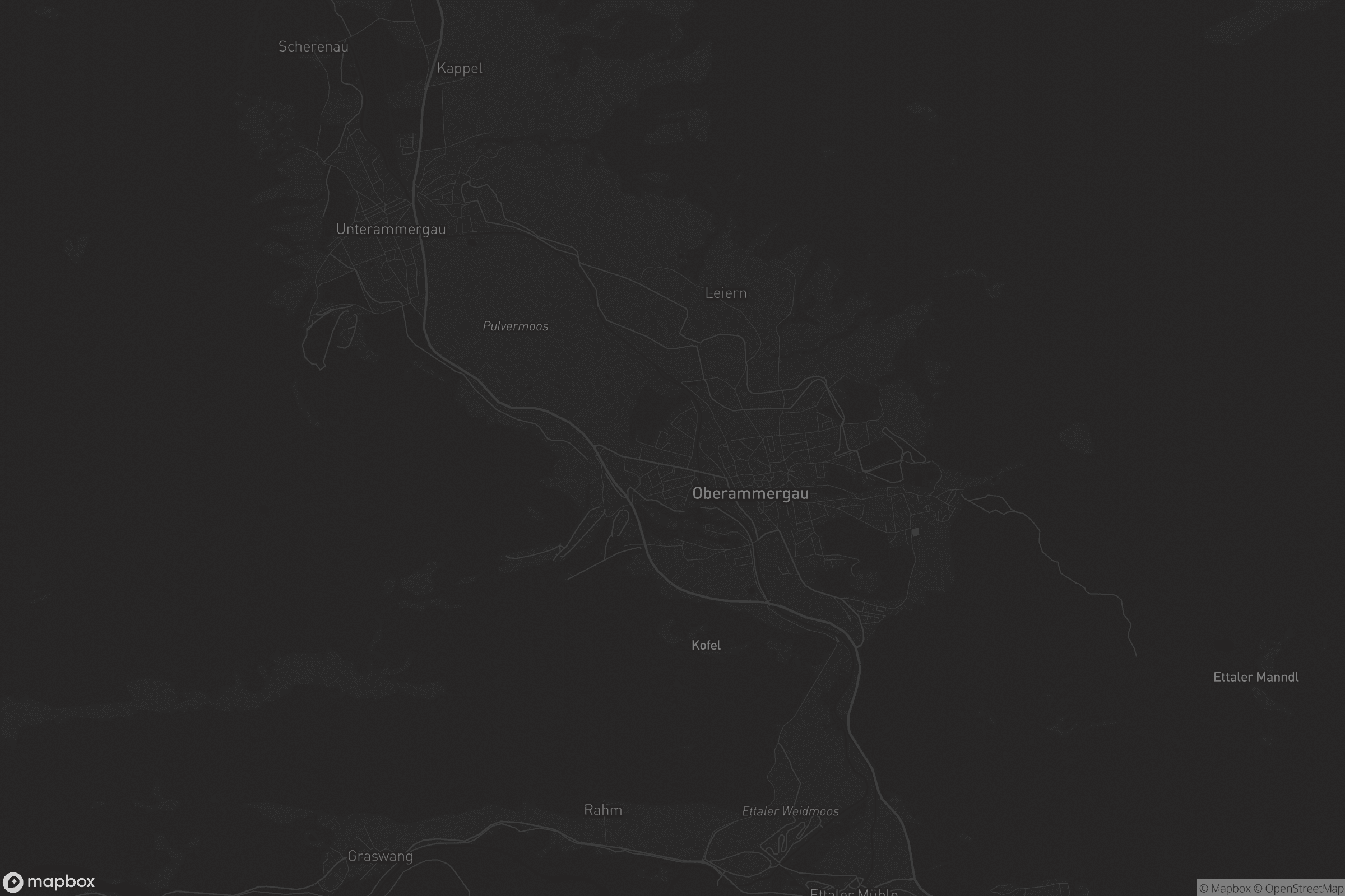 Karte von Oberammergau