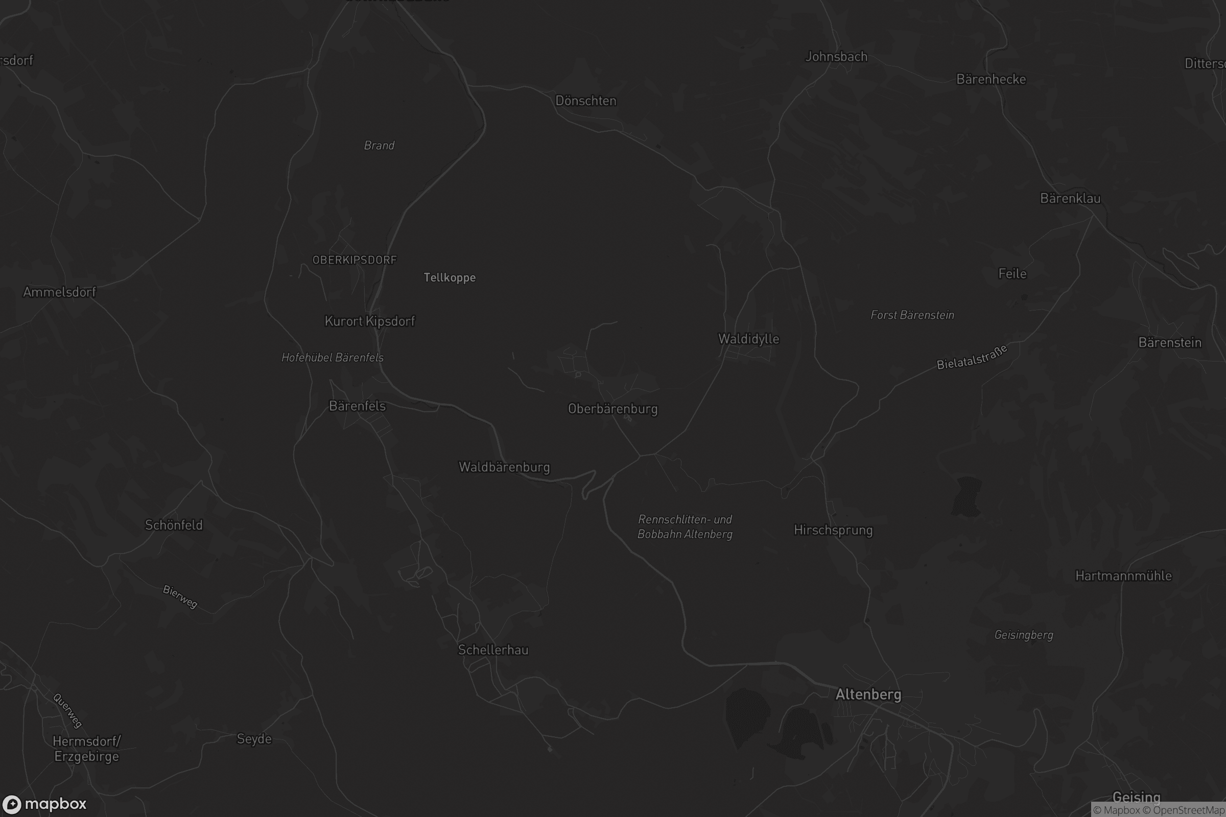 Karte von Oberbärenburg