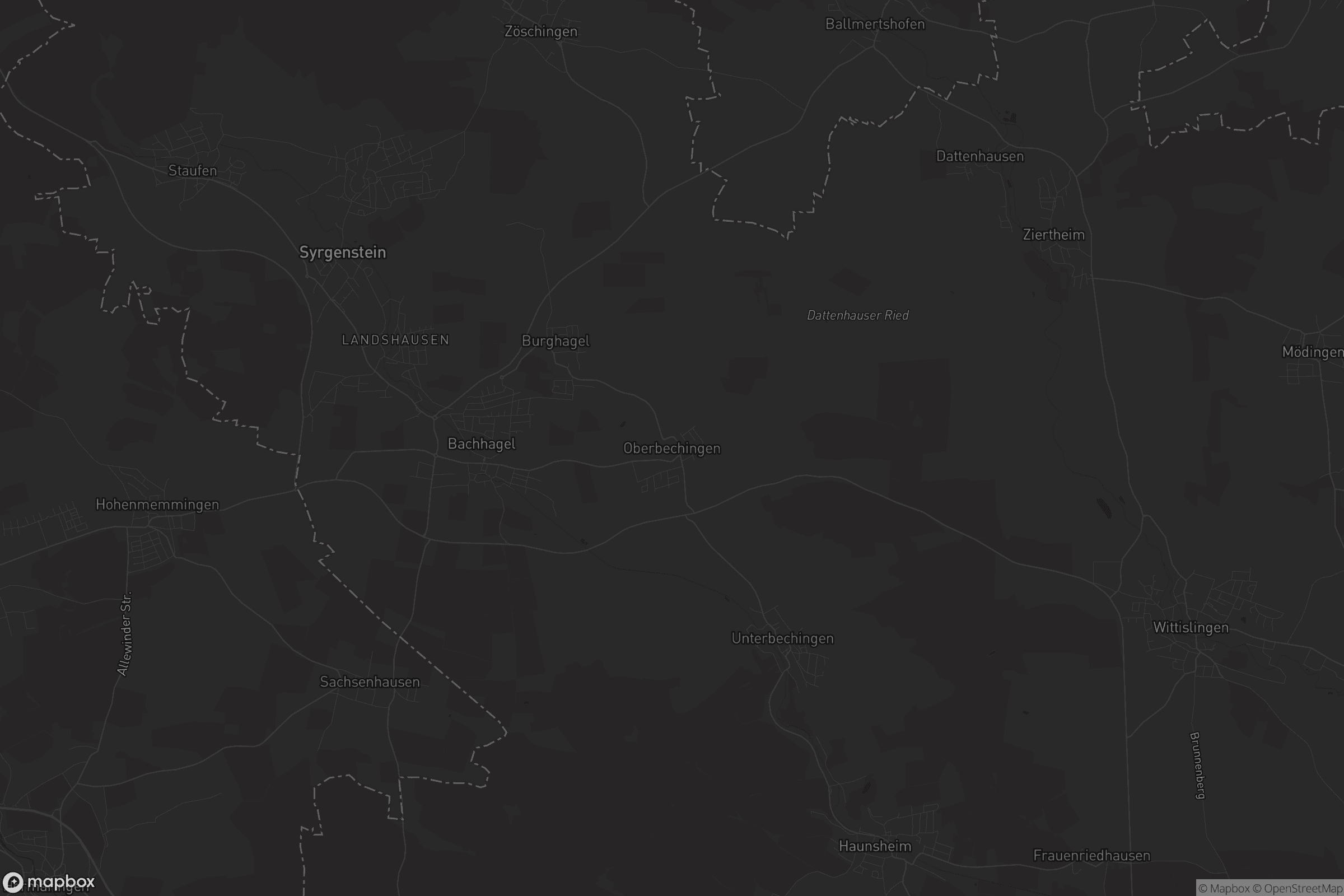 Karte von Oberbechingen