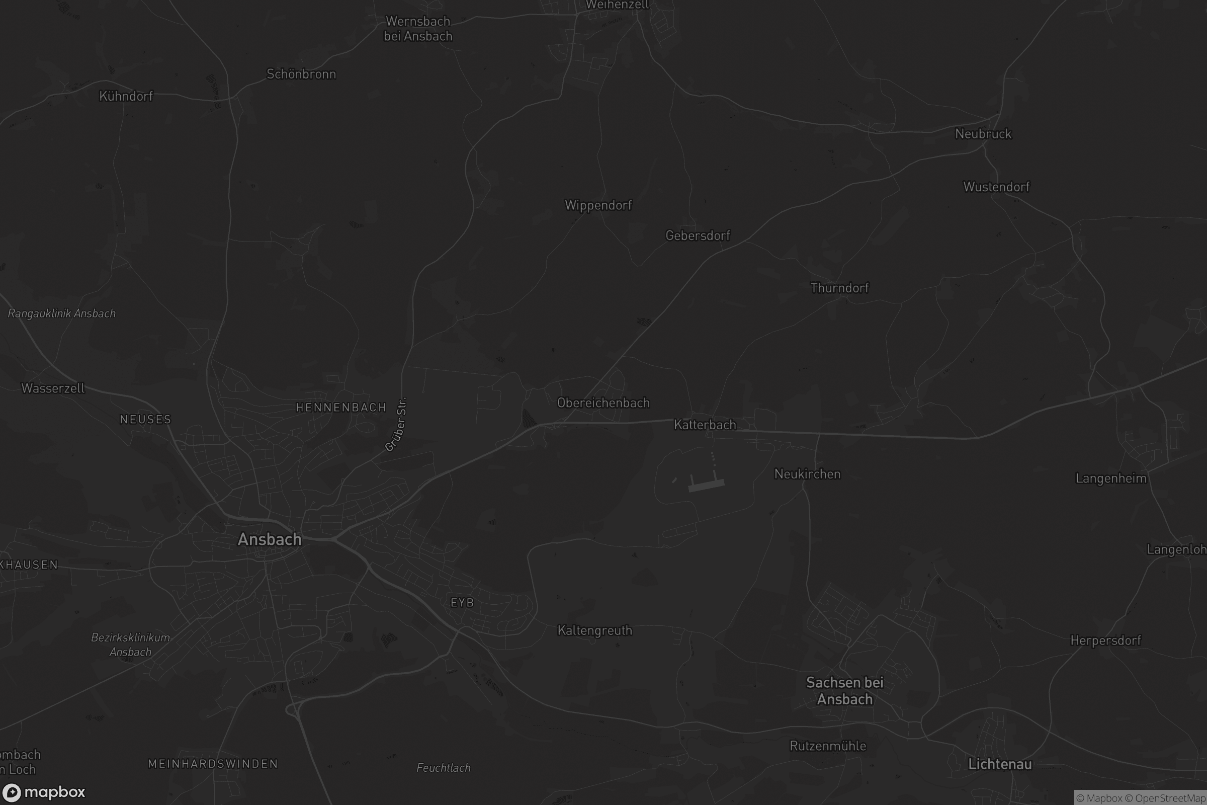 Karte von Obereichenbach