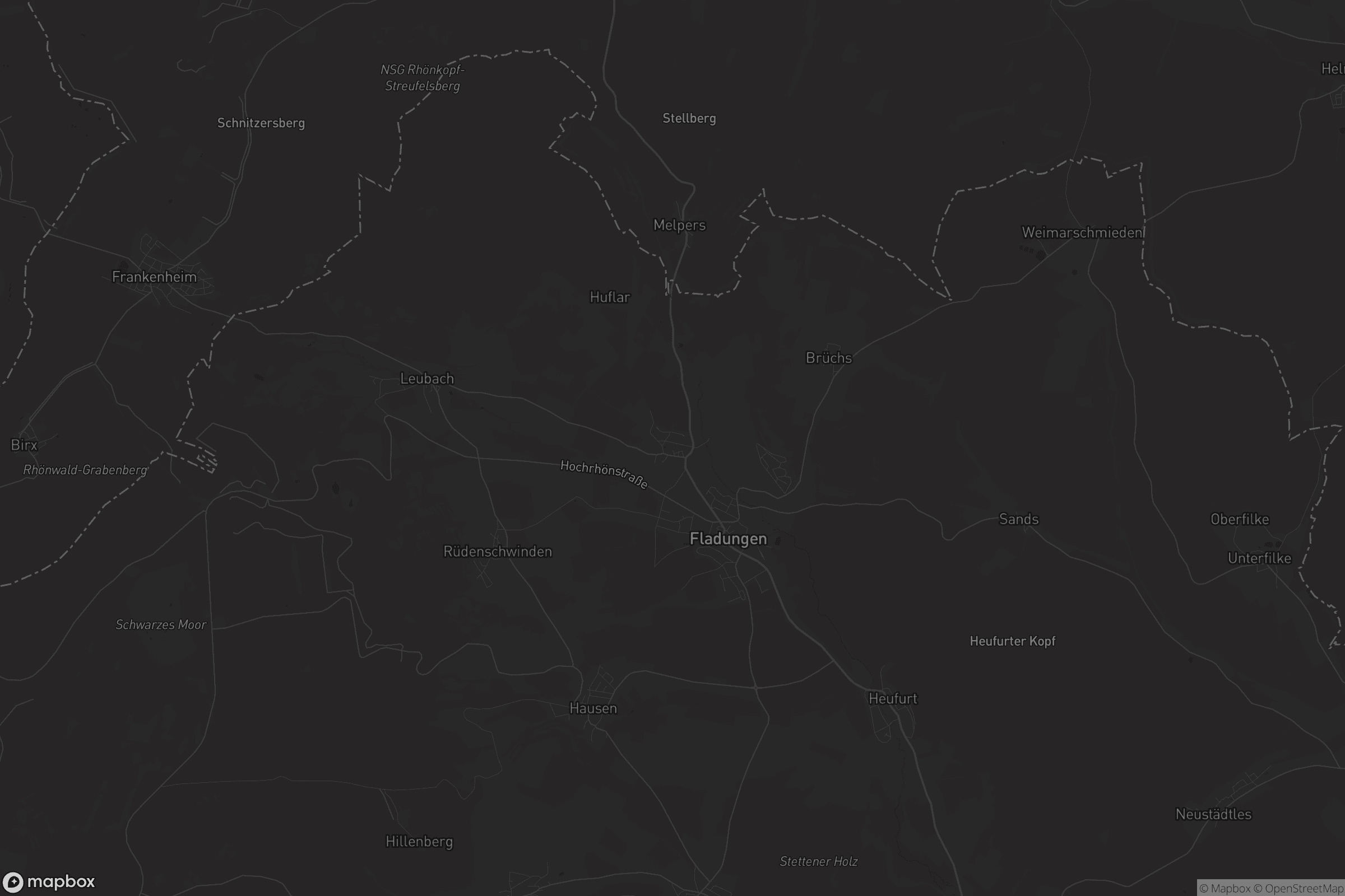 Karte von Oberfladungen