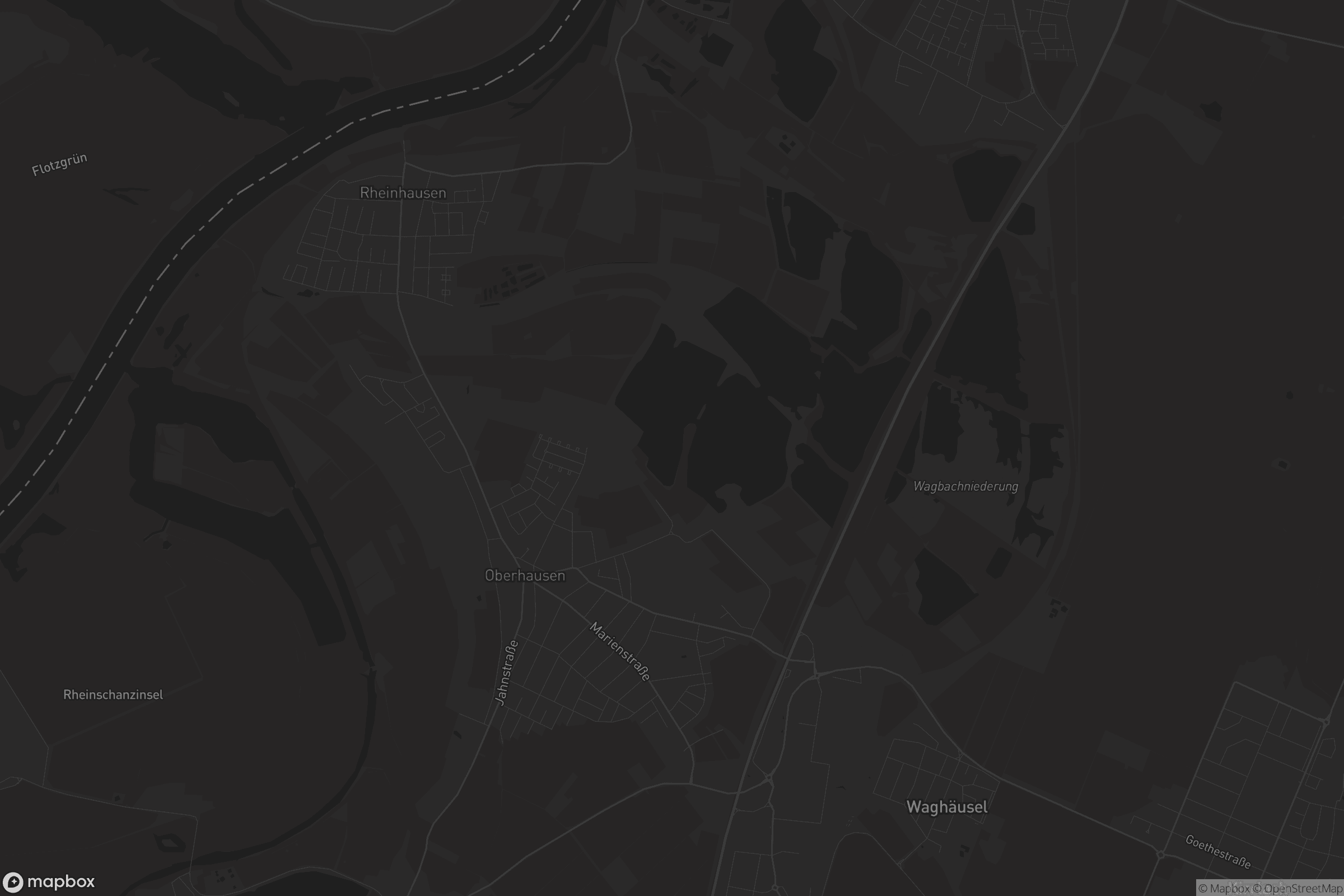 Karte von Oberhausen-Rheinhausen