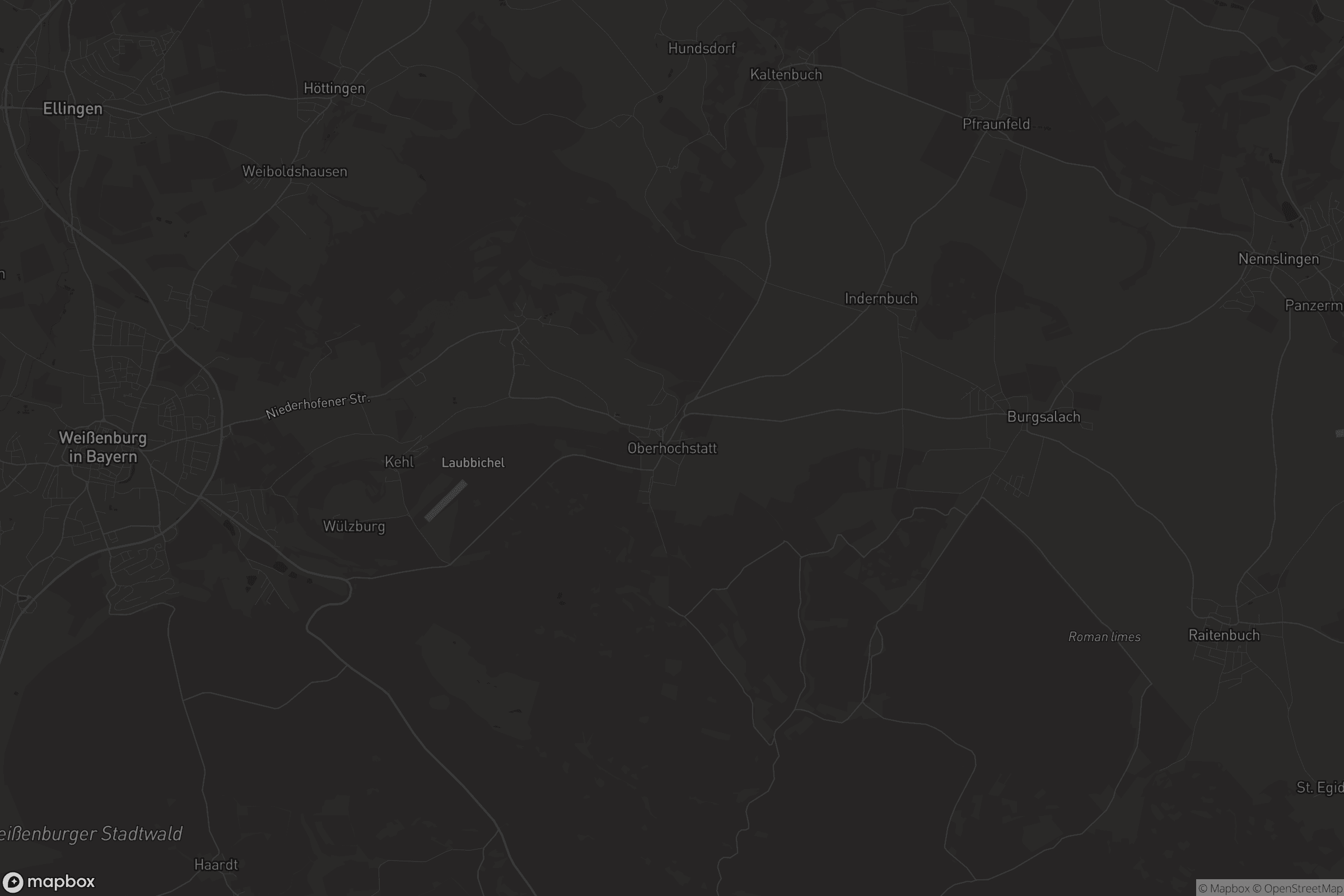 Karte von Oberhochstatt