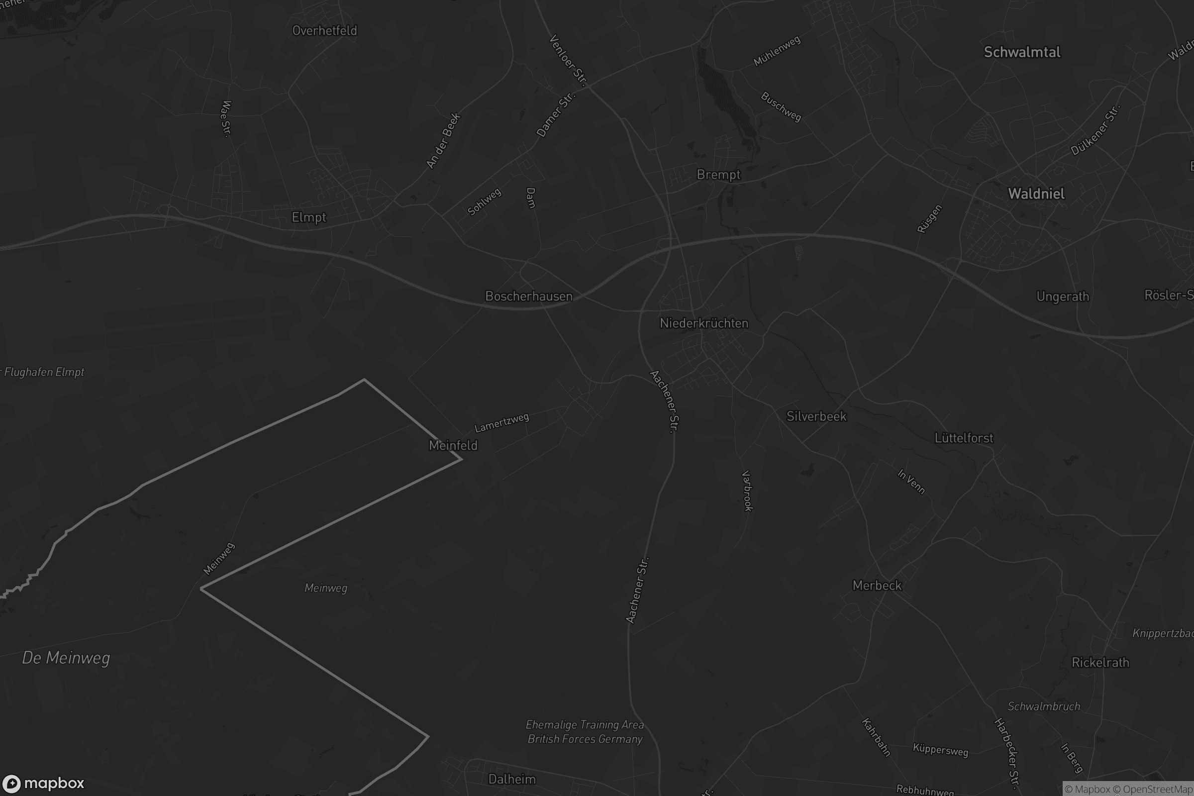 Karte von Oberkrüchten