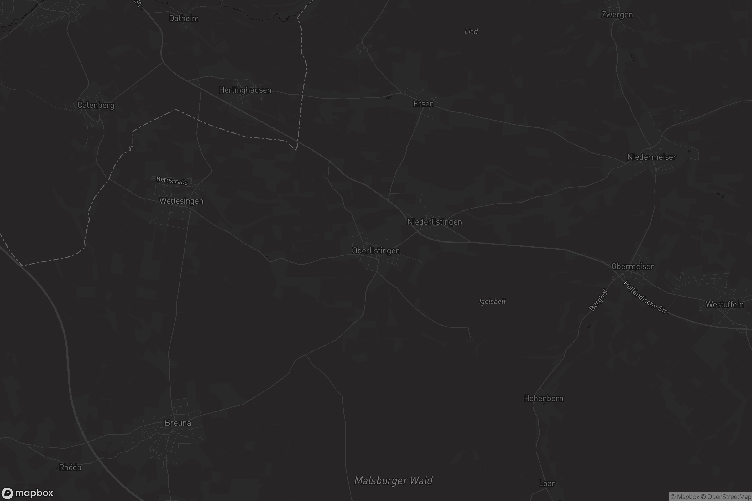 Karte von Oberlistingen