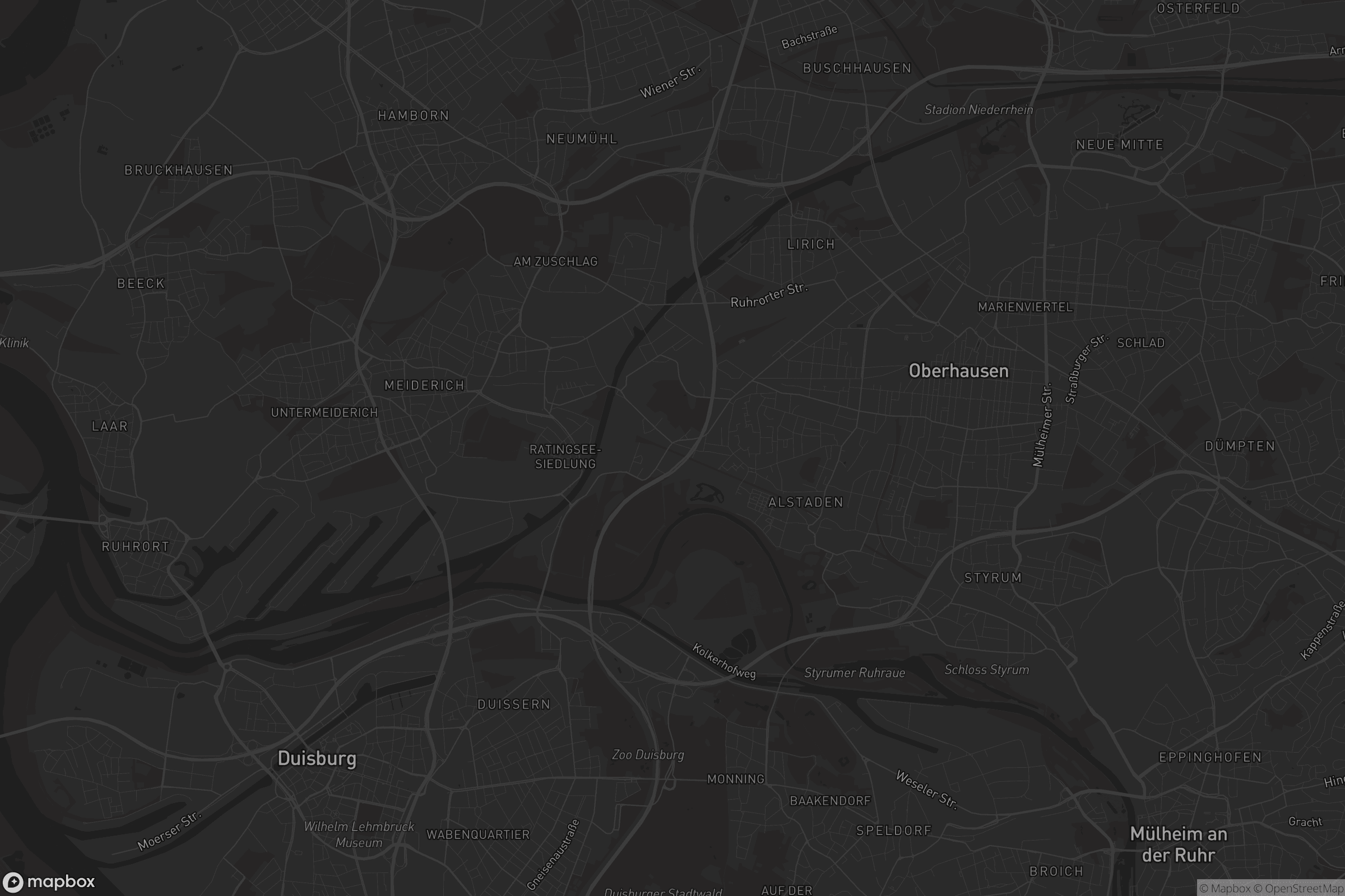 Karte von Obermeiderich