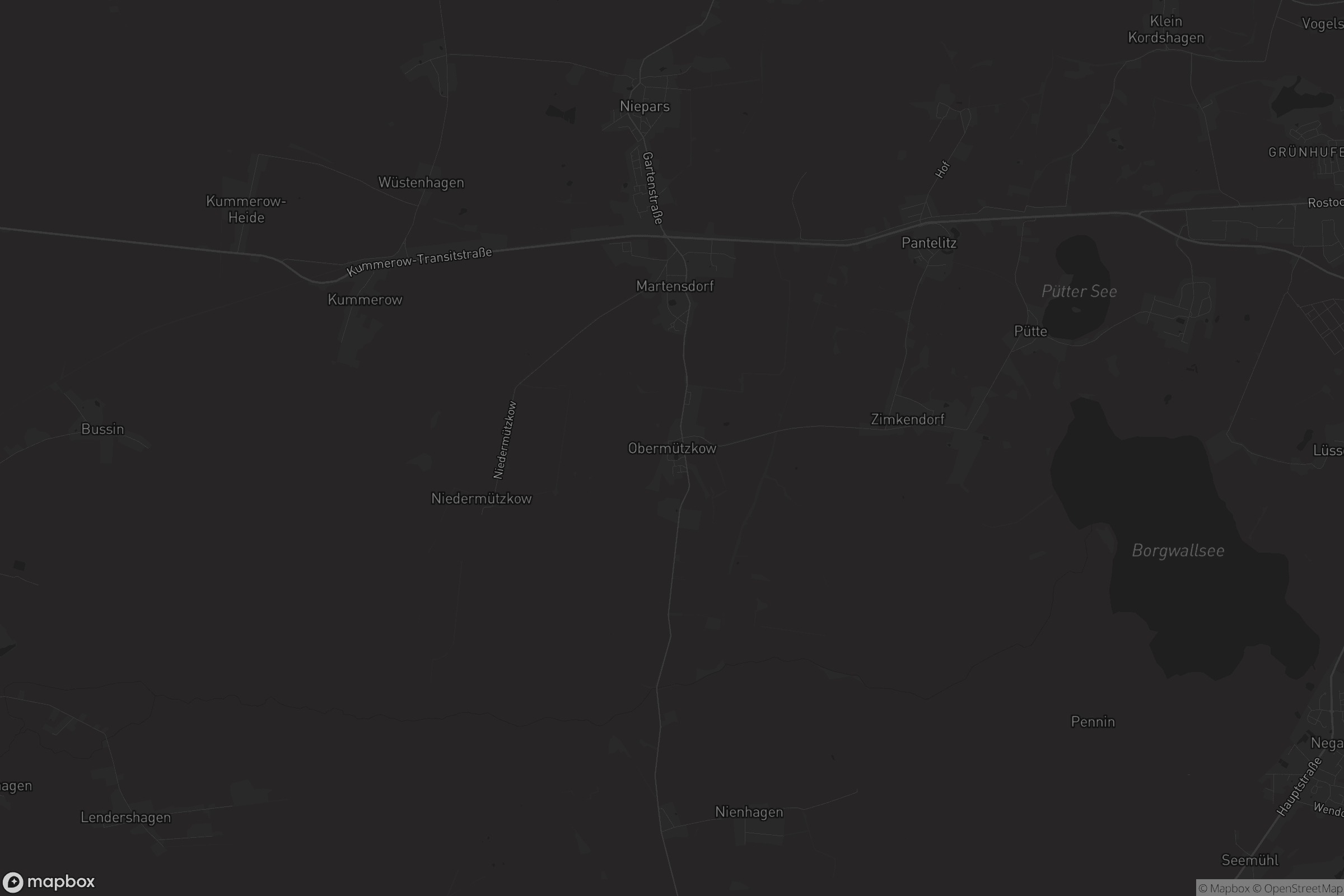 Karte von Obermützkow