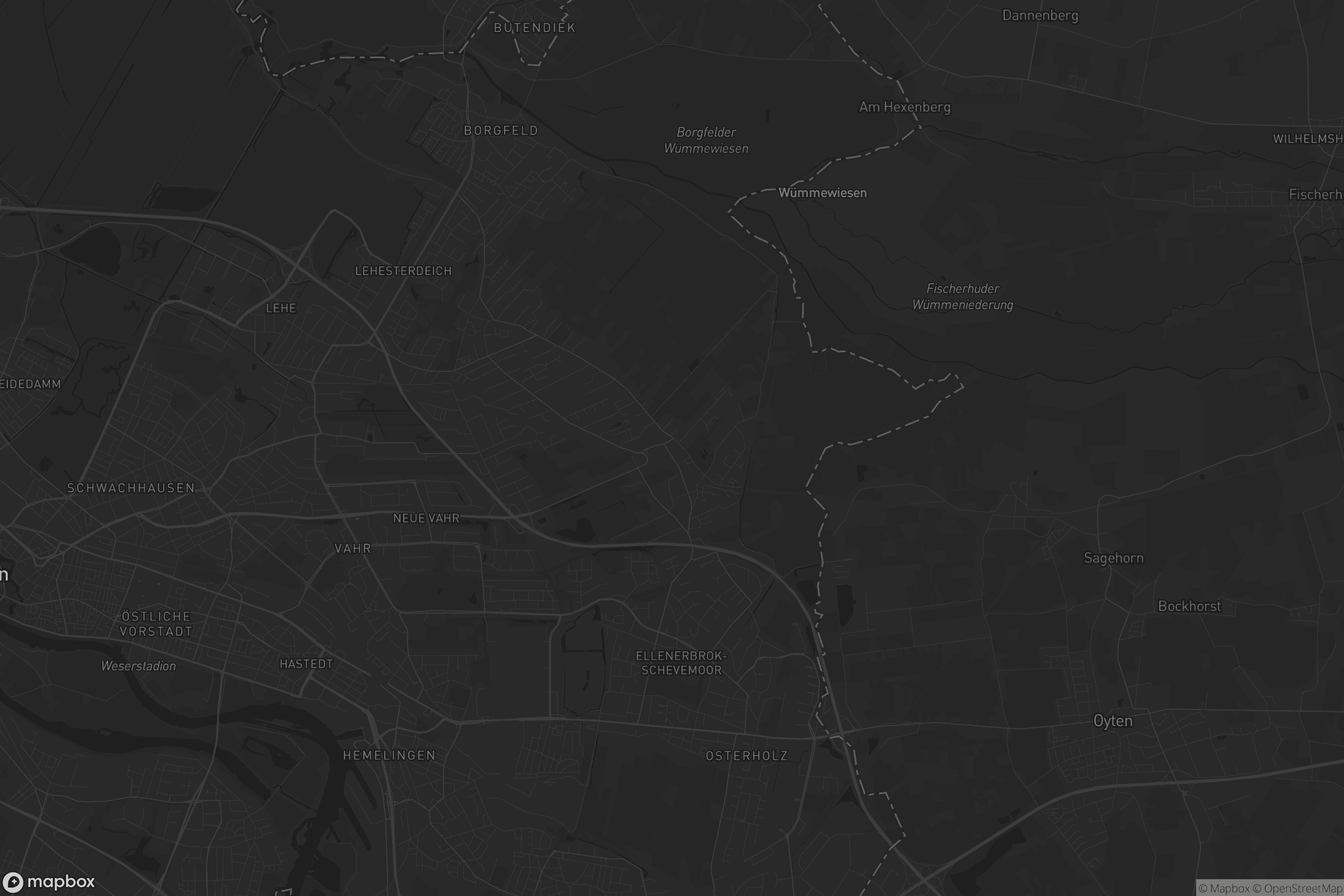 Karte von Oberneuland