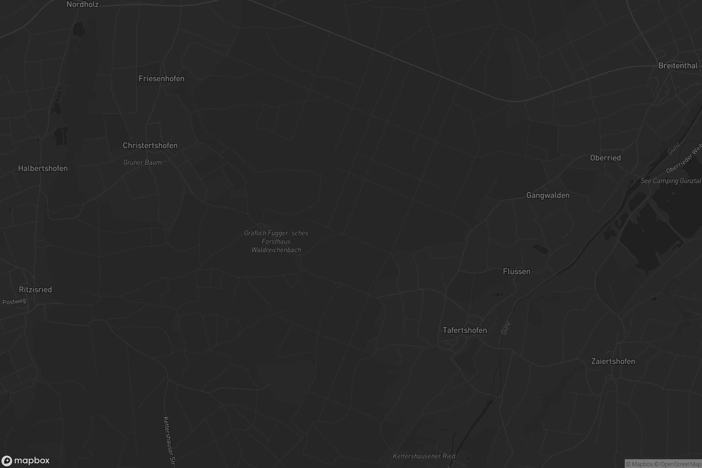 Karte von Oberroggenburger Wald