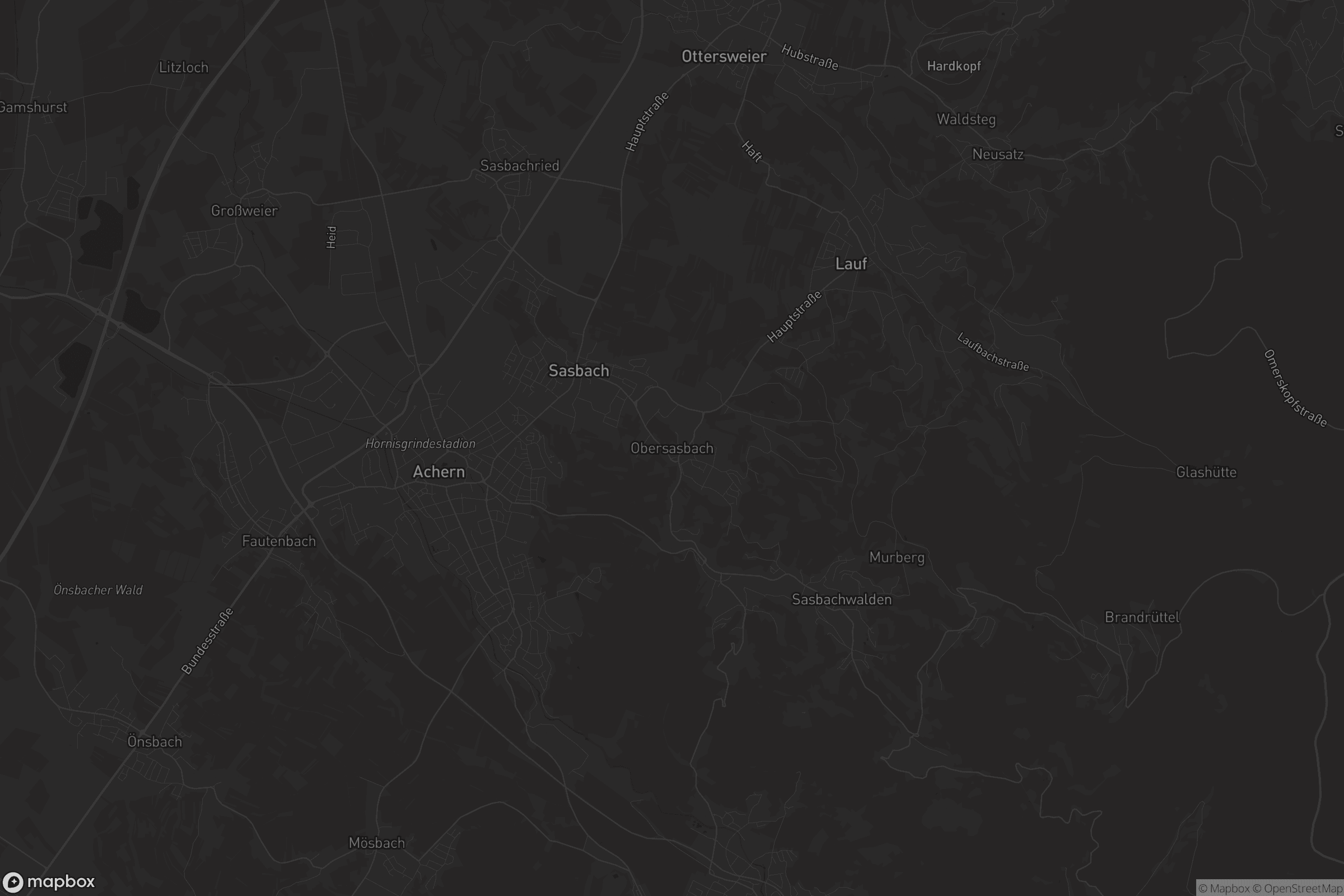 Karte von Obersasbach