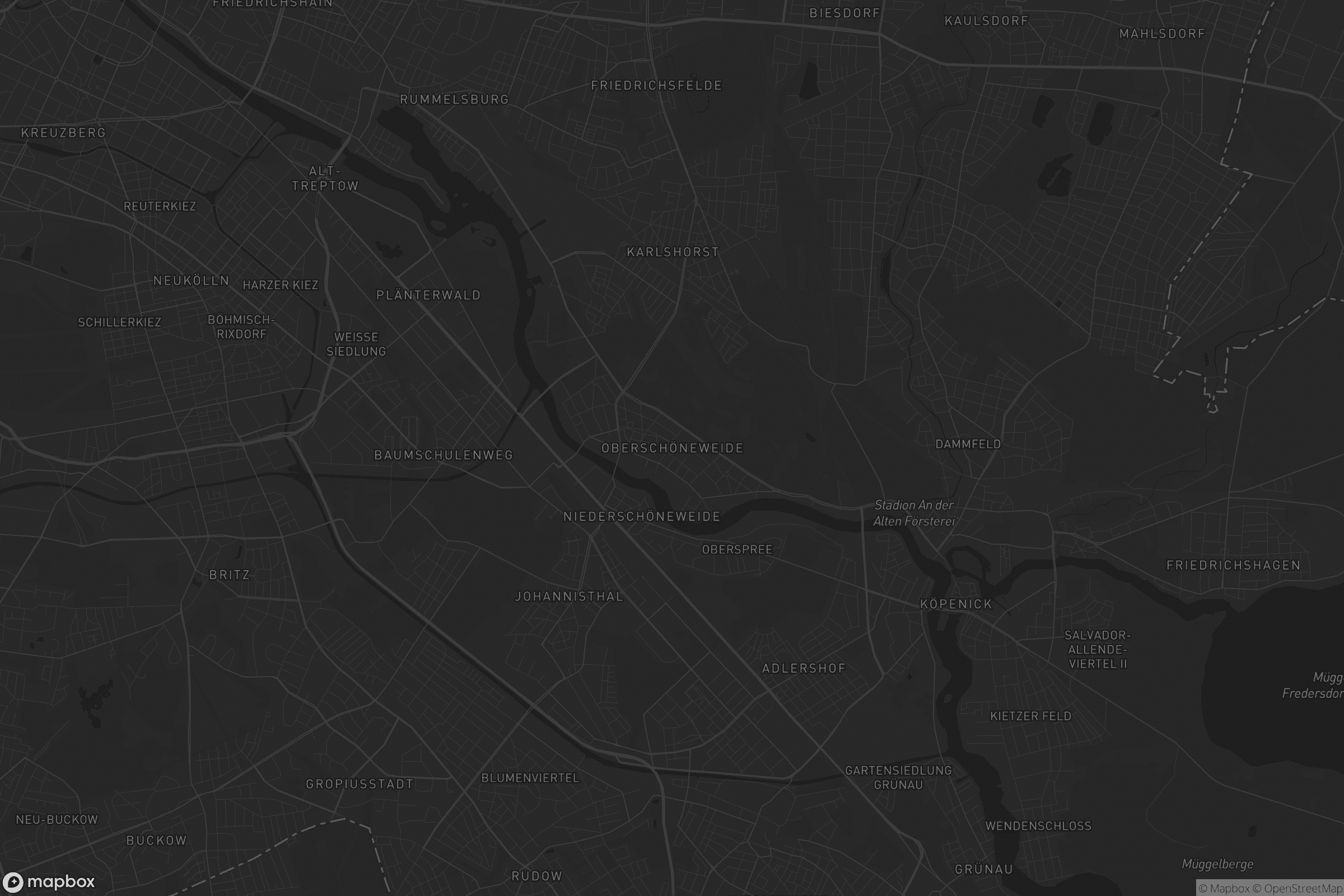 Karte von Oberschöneweide