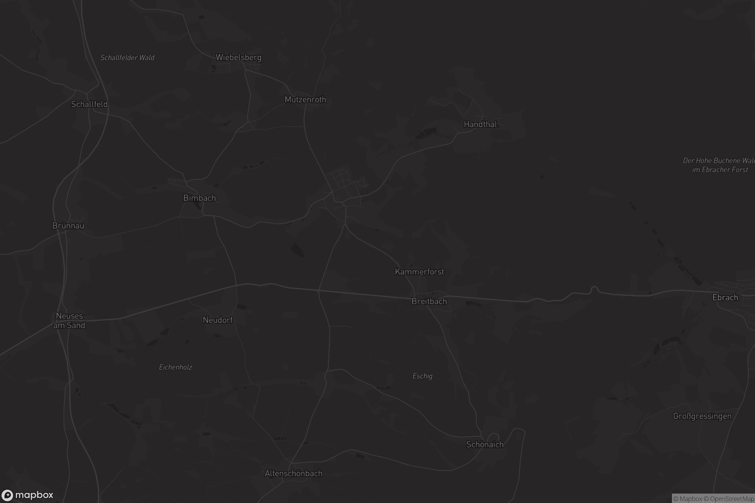 Karte von Oberschwarzach