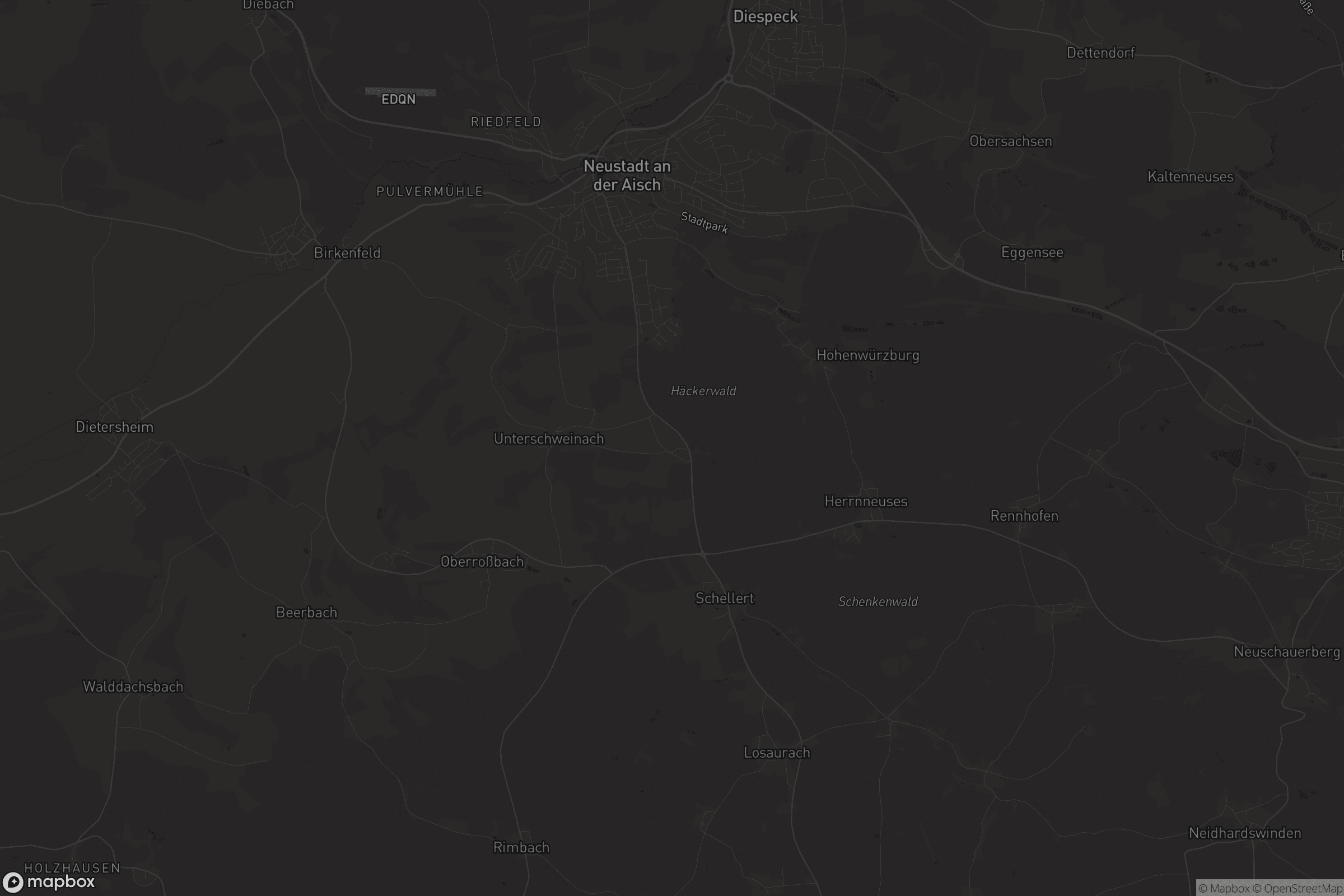 Karte von Oberschweinach