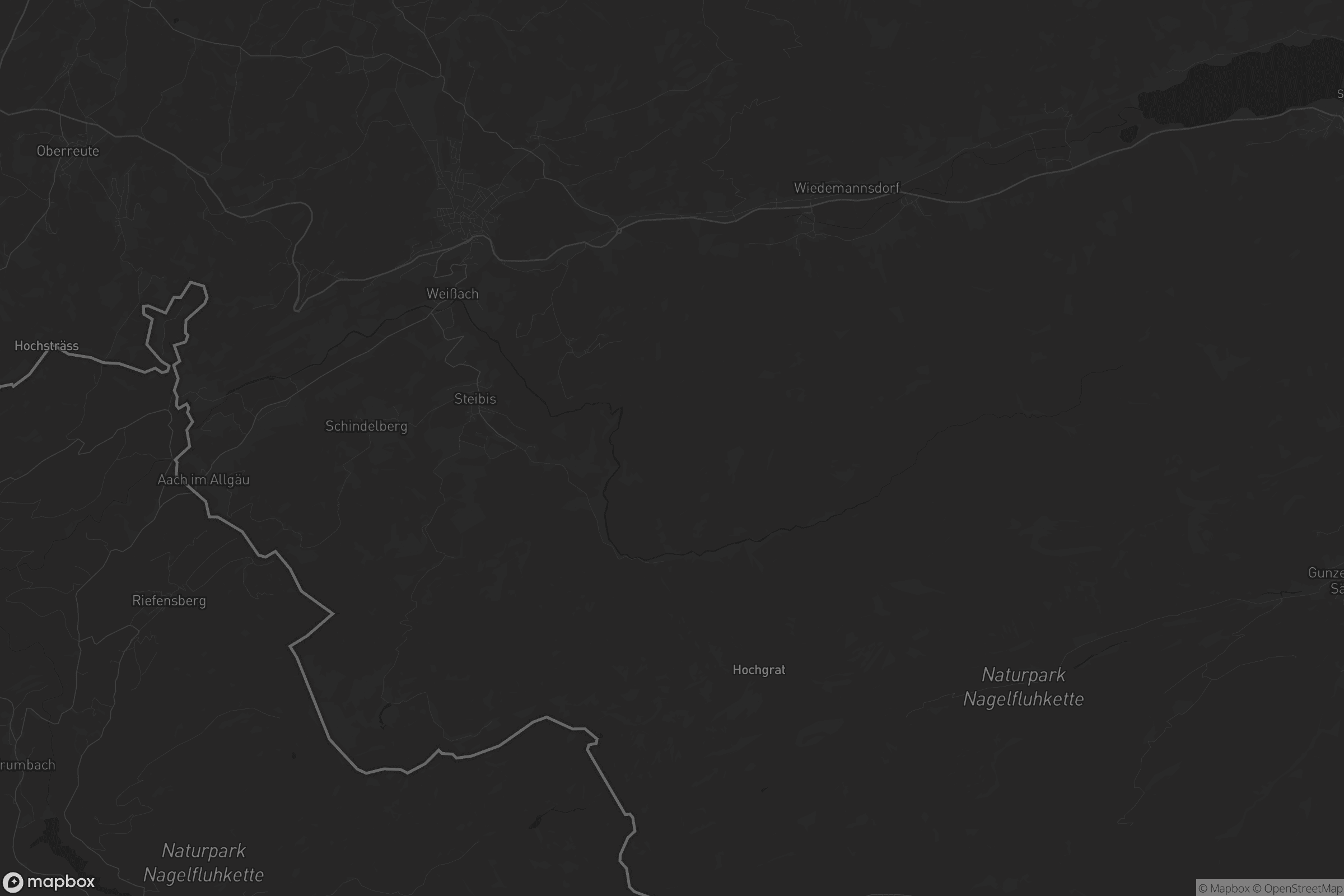 Karte von Oberstaufen