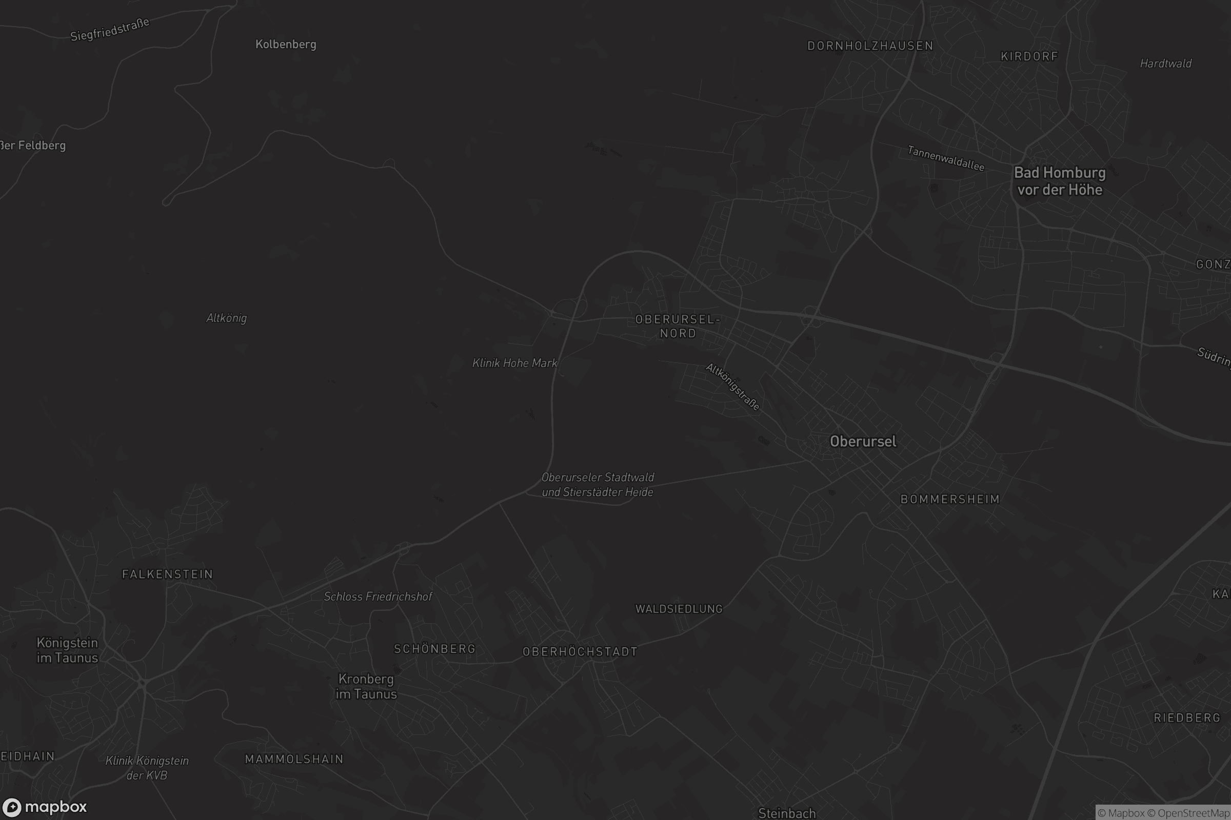 Karte von Oberursel (Taunus)