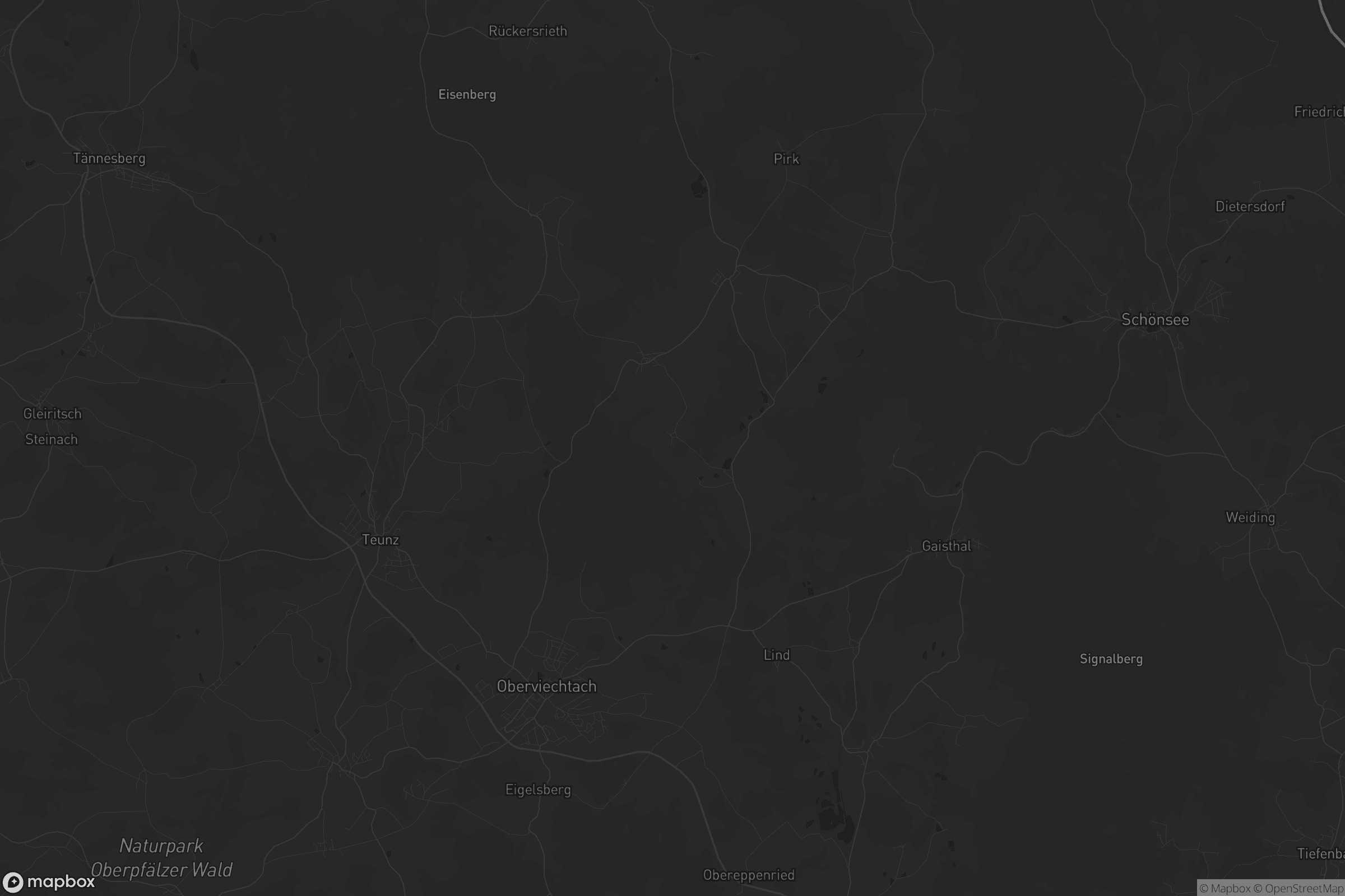 Karte von Oberviechtach