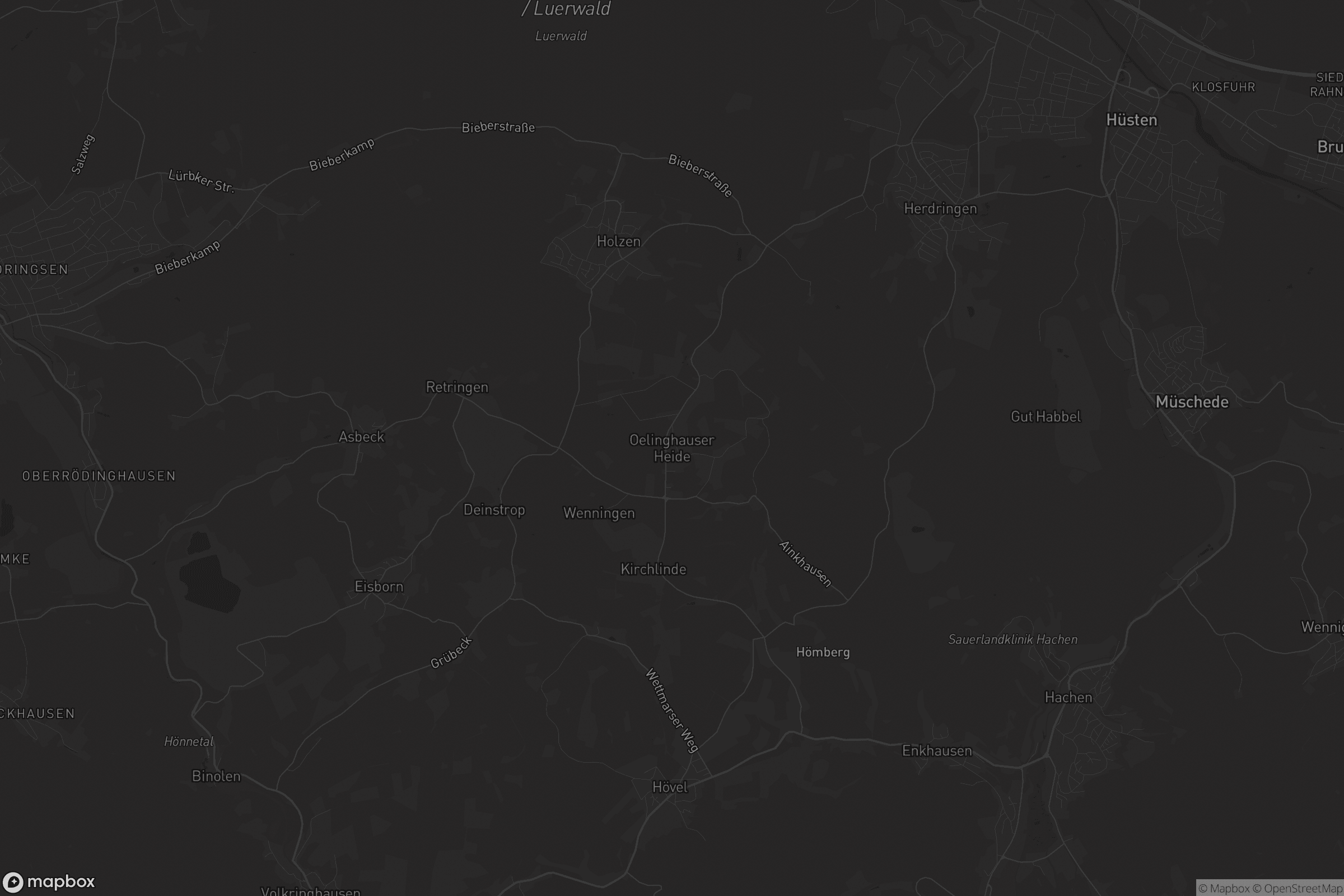 Karte von Oelinghauser Heide