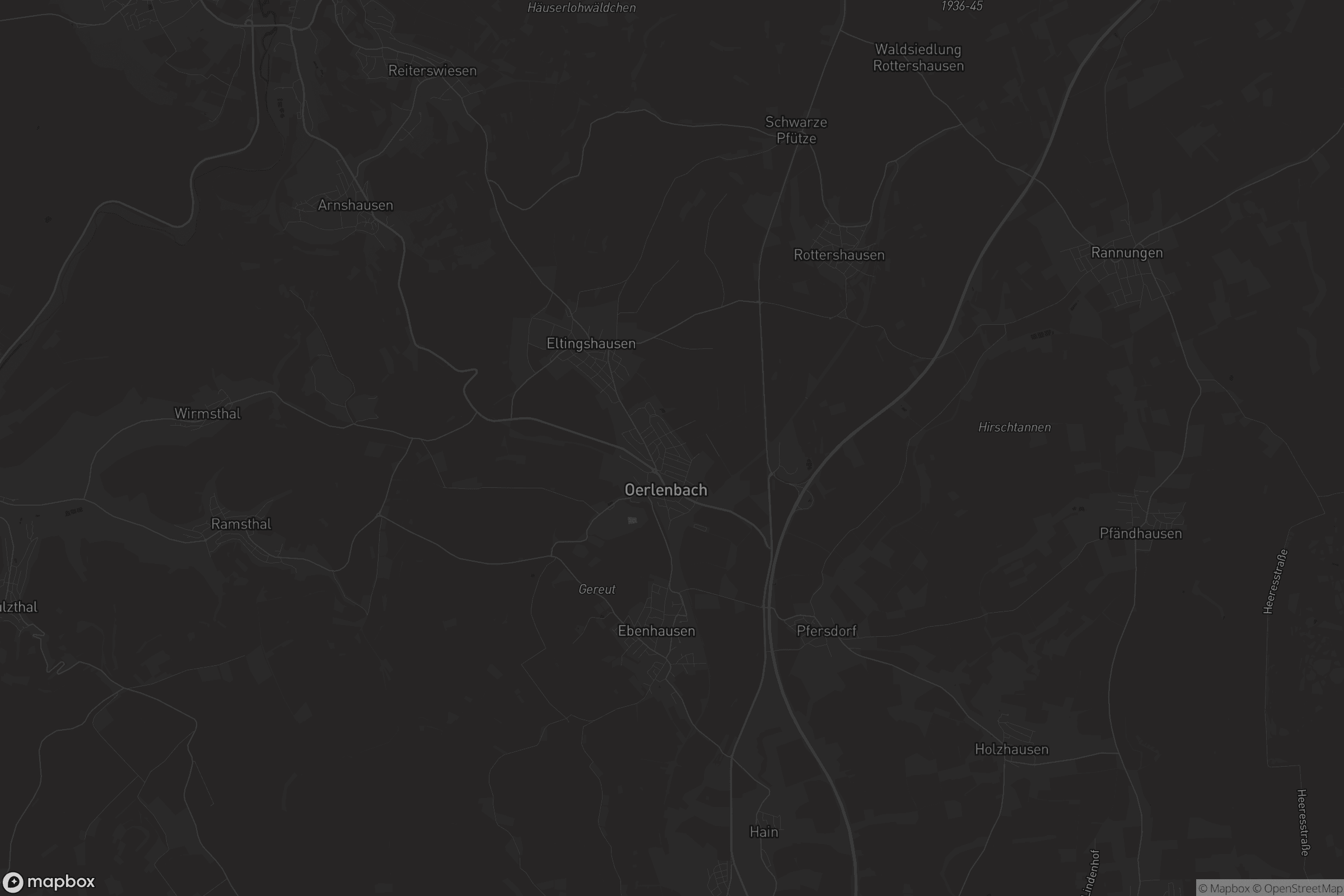 Karte von Oerlenbach