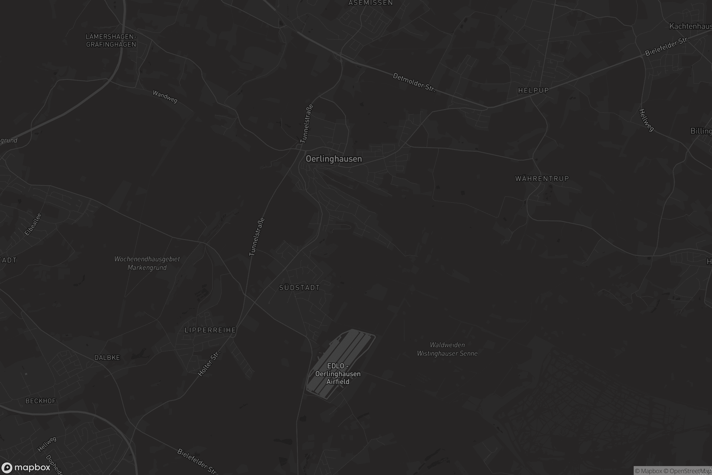 Karte von Oerlinghausen