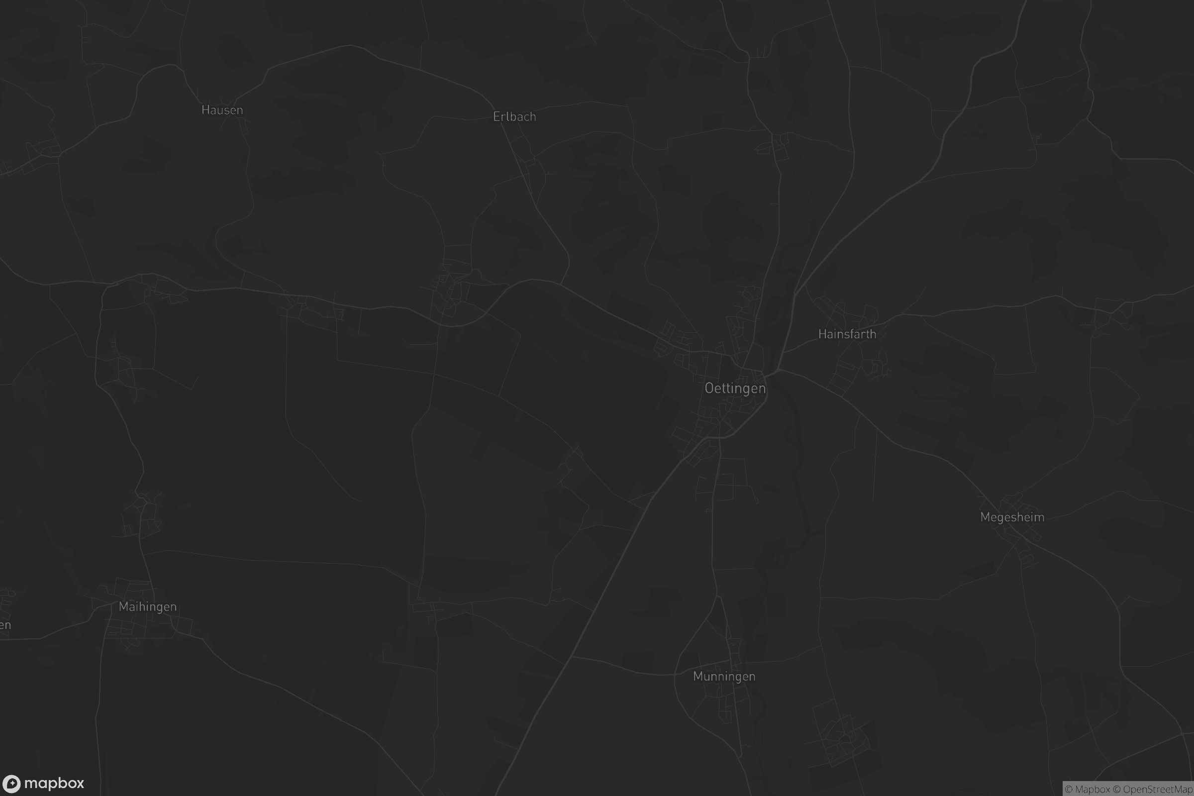 Karte von Oettingen i.Bay.