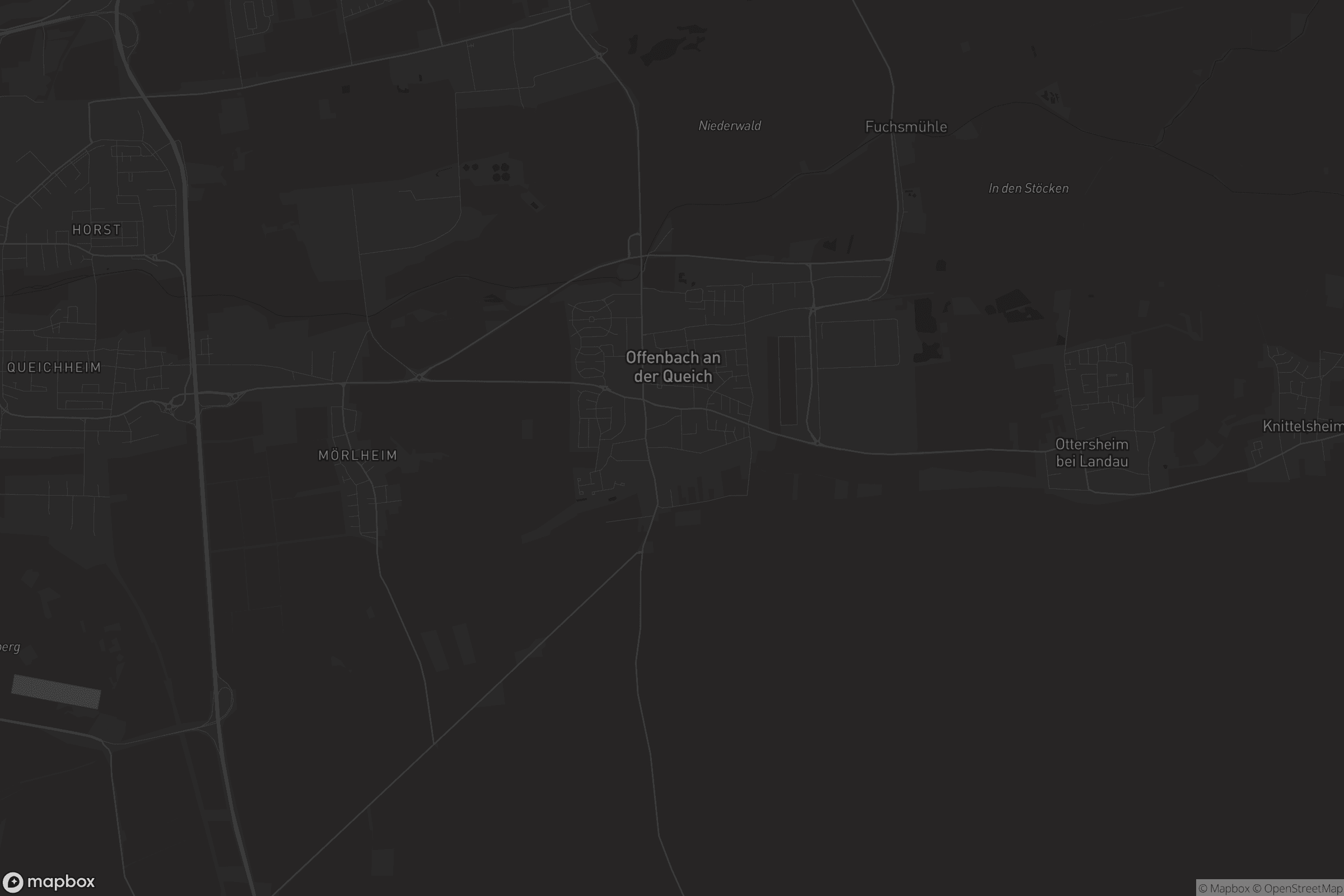 Karte von Offenbach an der Queich