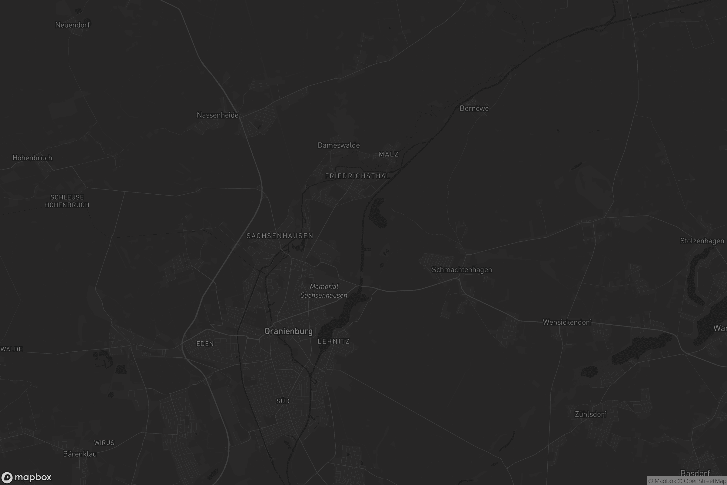 Karte von Oranienburg