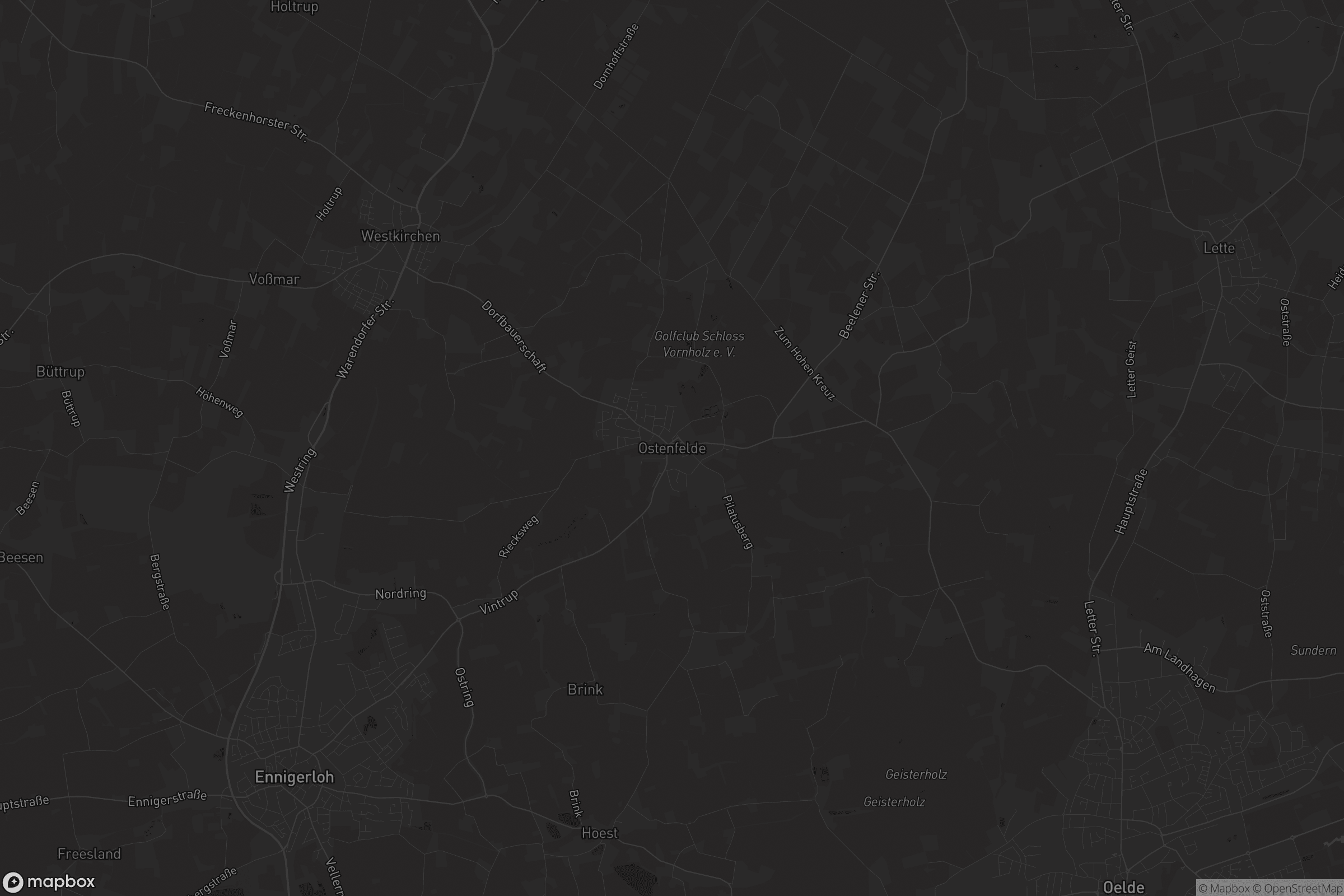 Karte von Ostenfelde