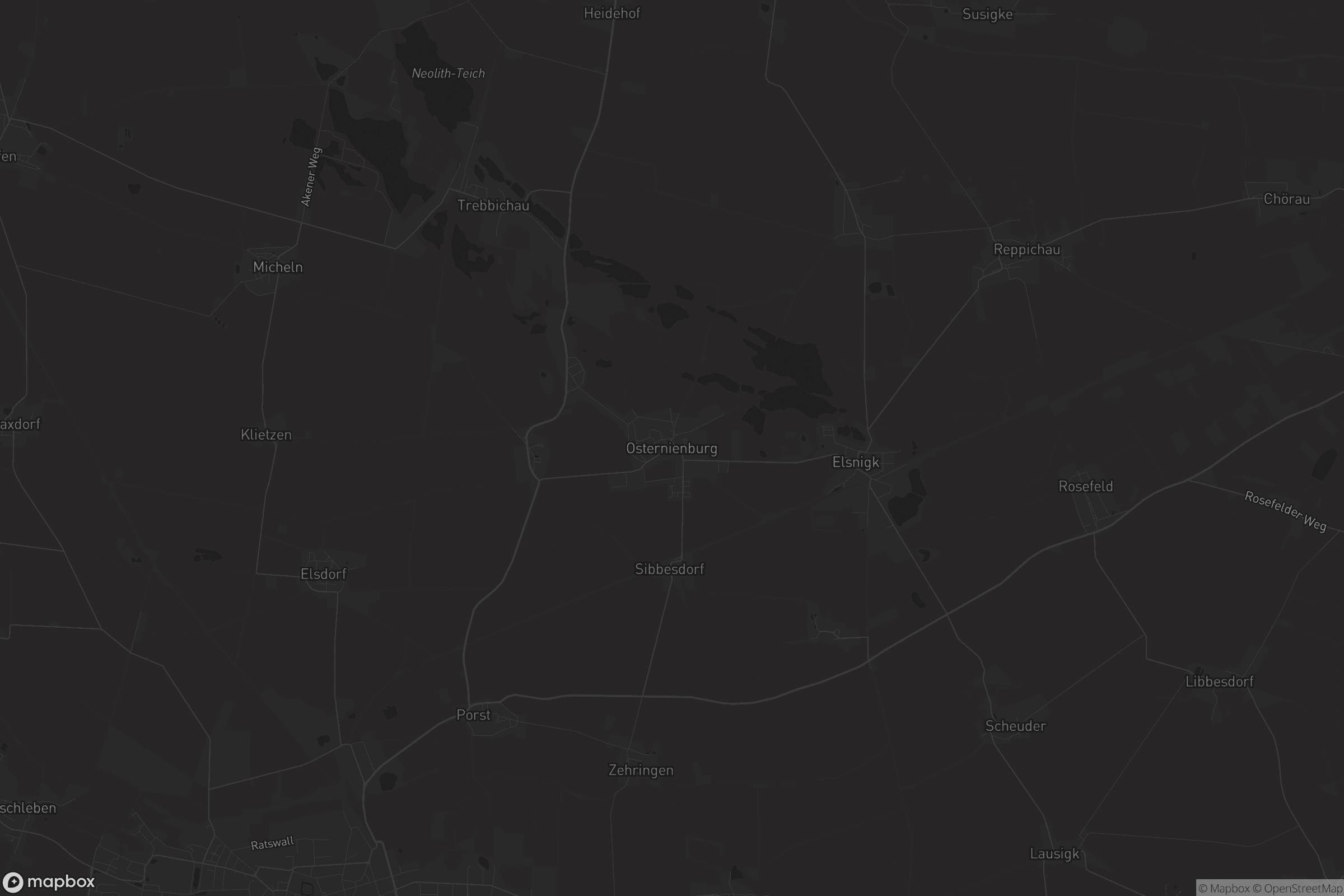 Karte von Osternienburg