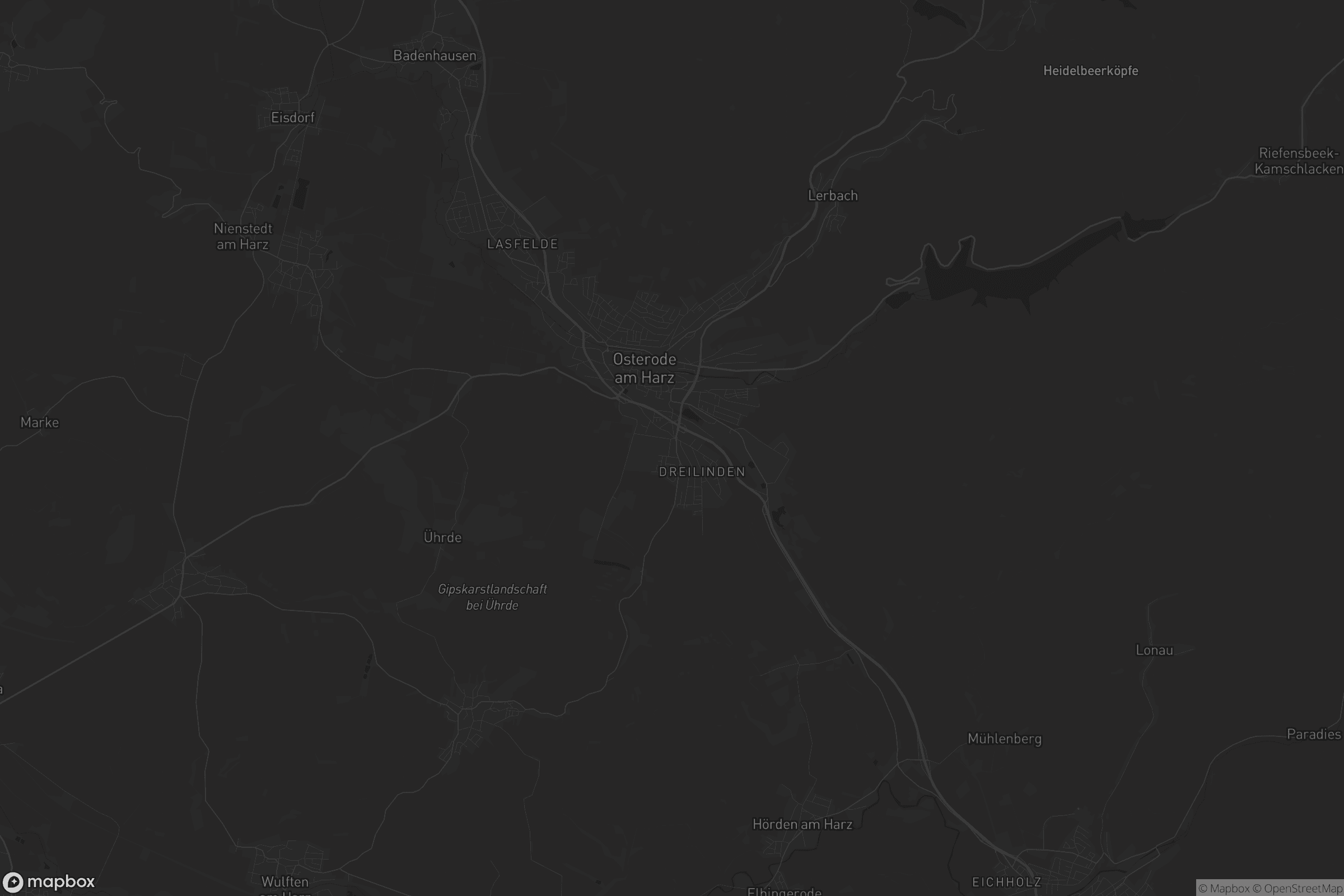 Karte von Osterode am Harz