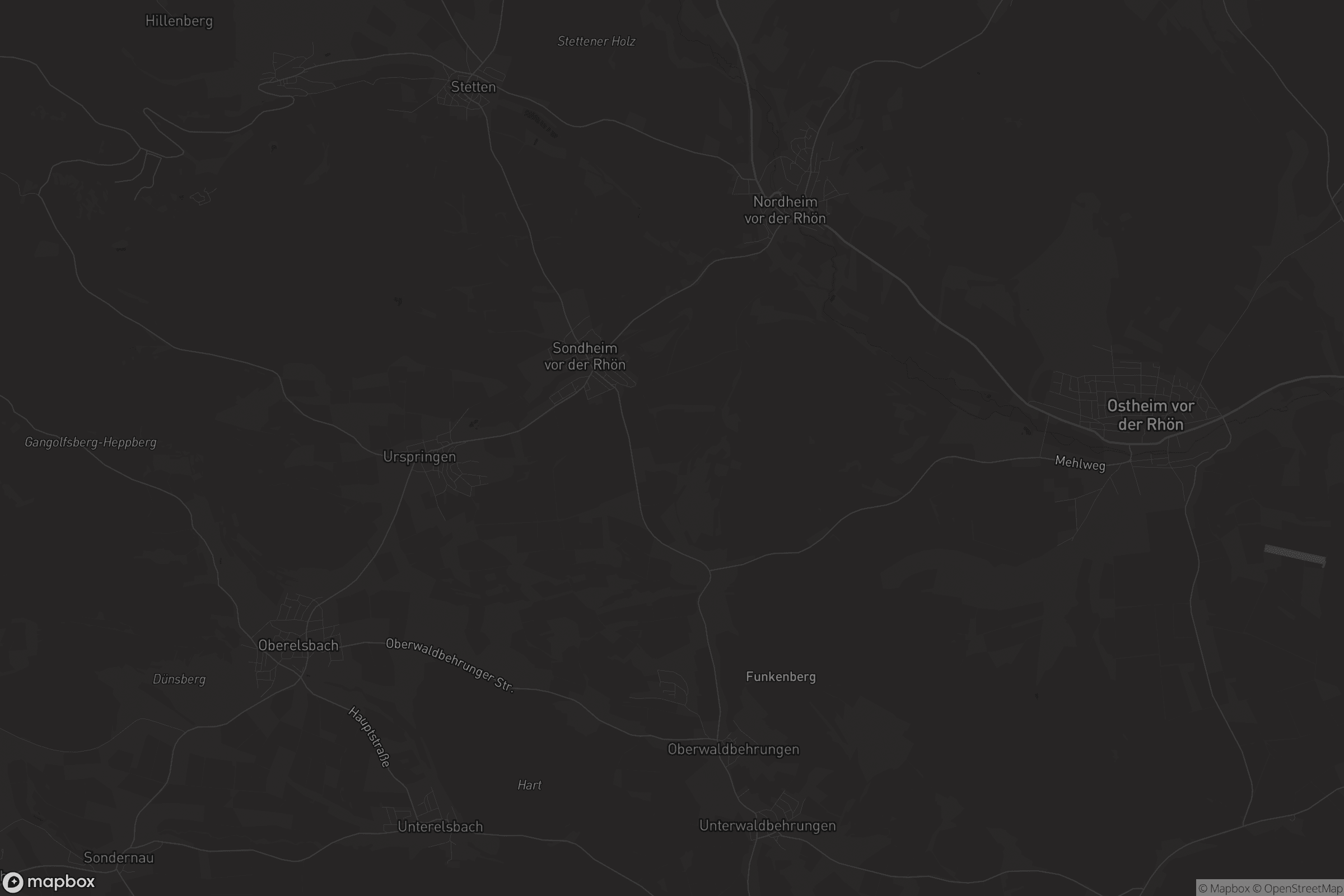 Karte von Ostheim vor der Rhön