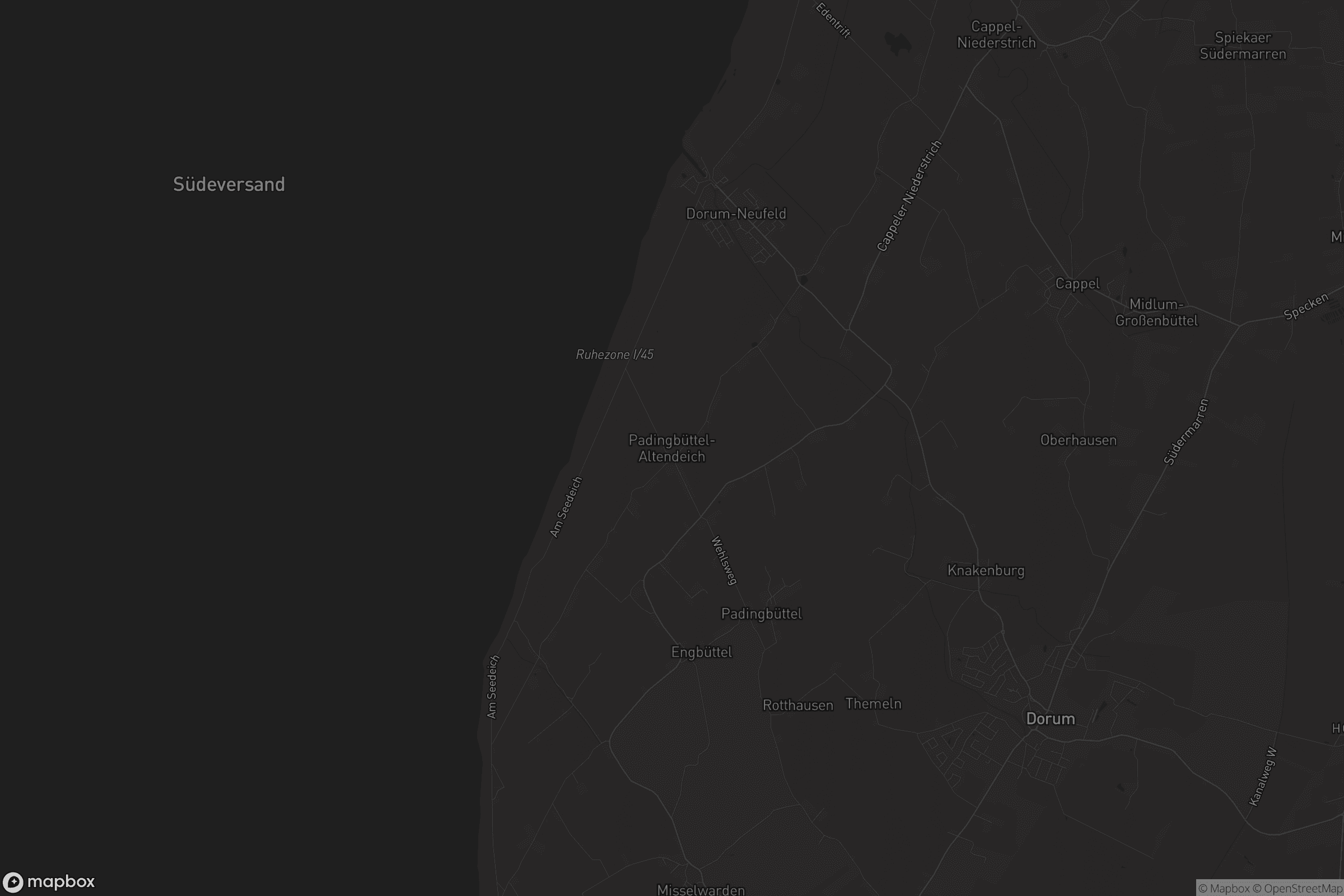 Karte von Padingbüttel-Altendeich