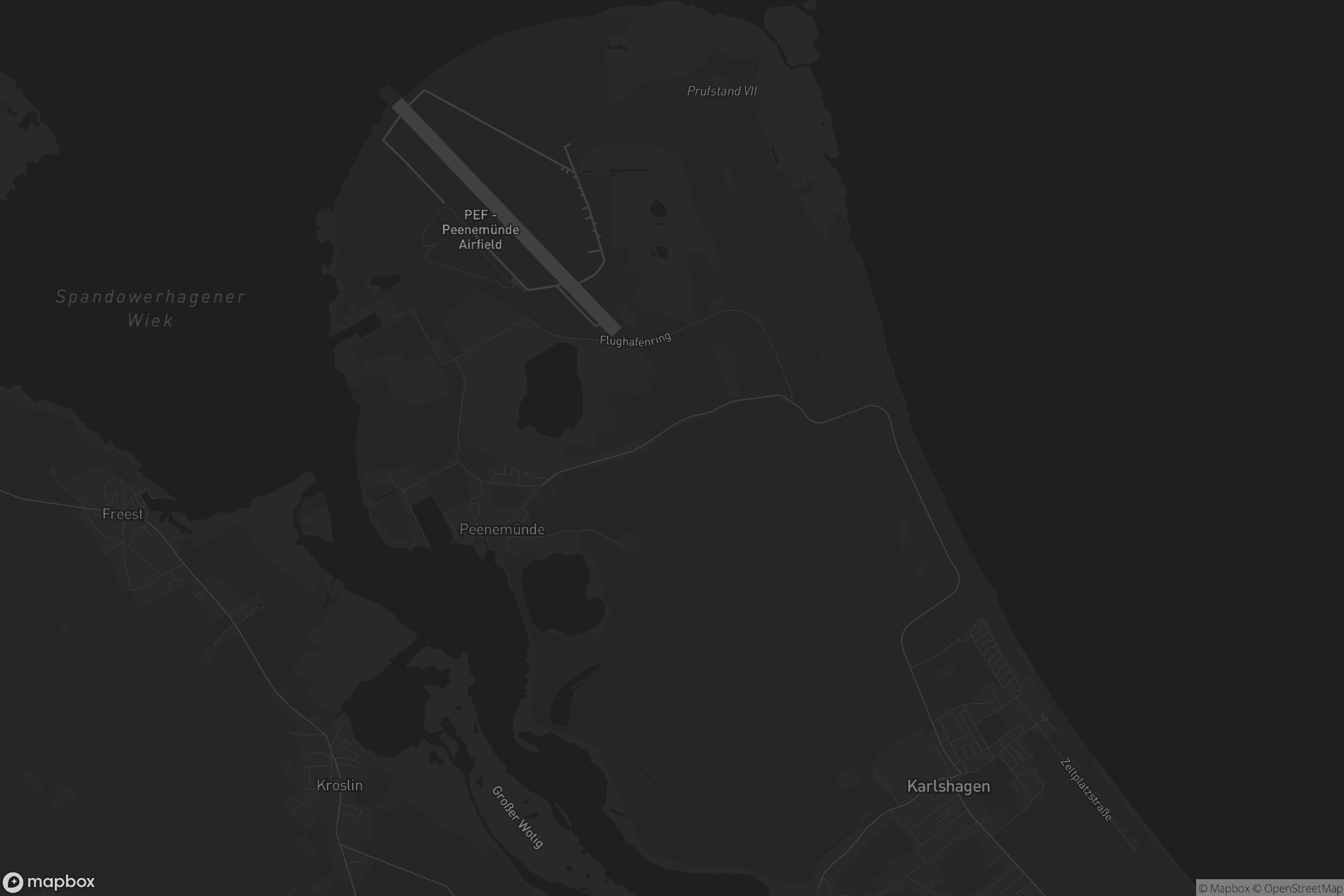 Karte von Peenemünde