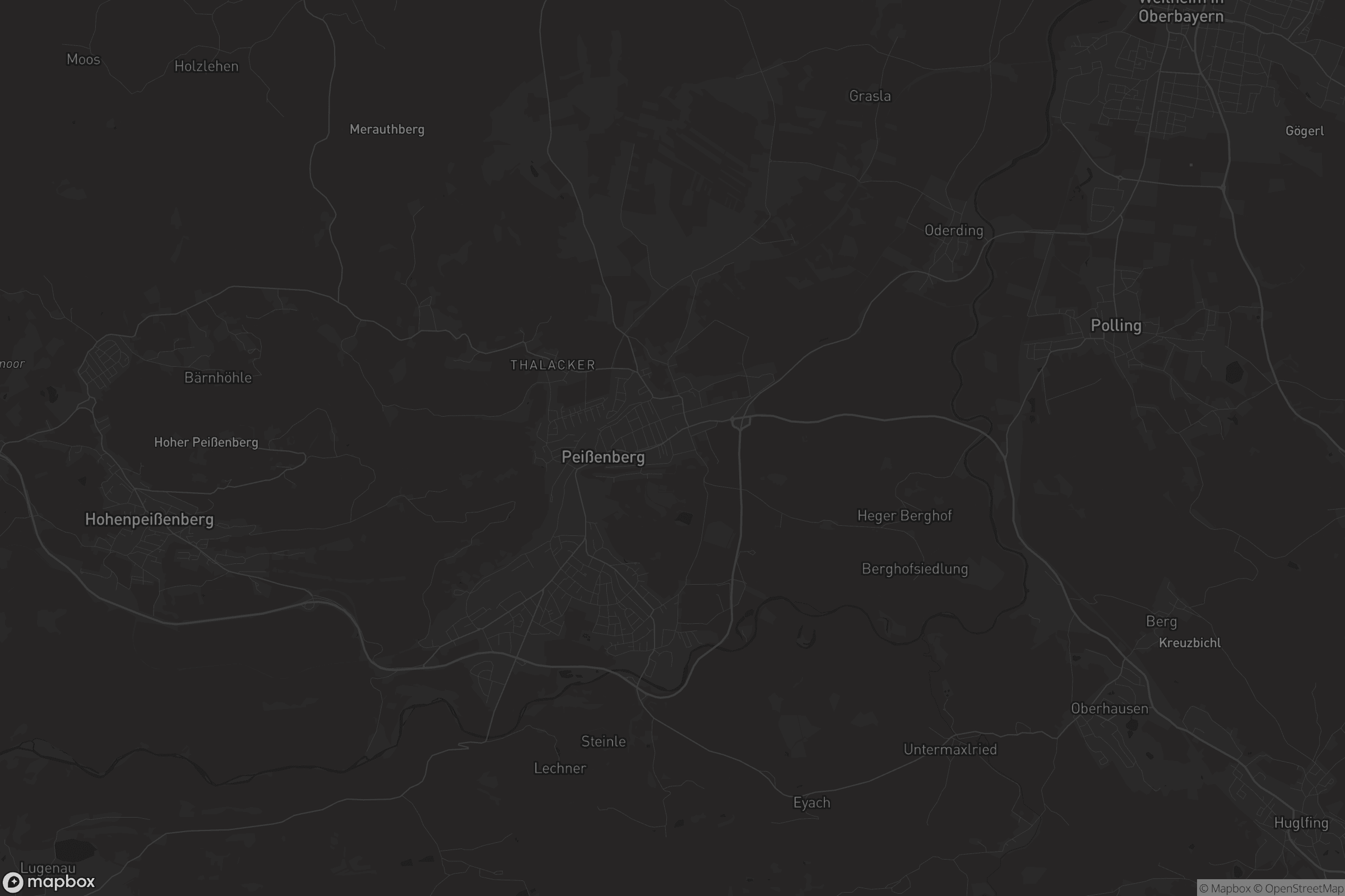 Karte von Peißenberg