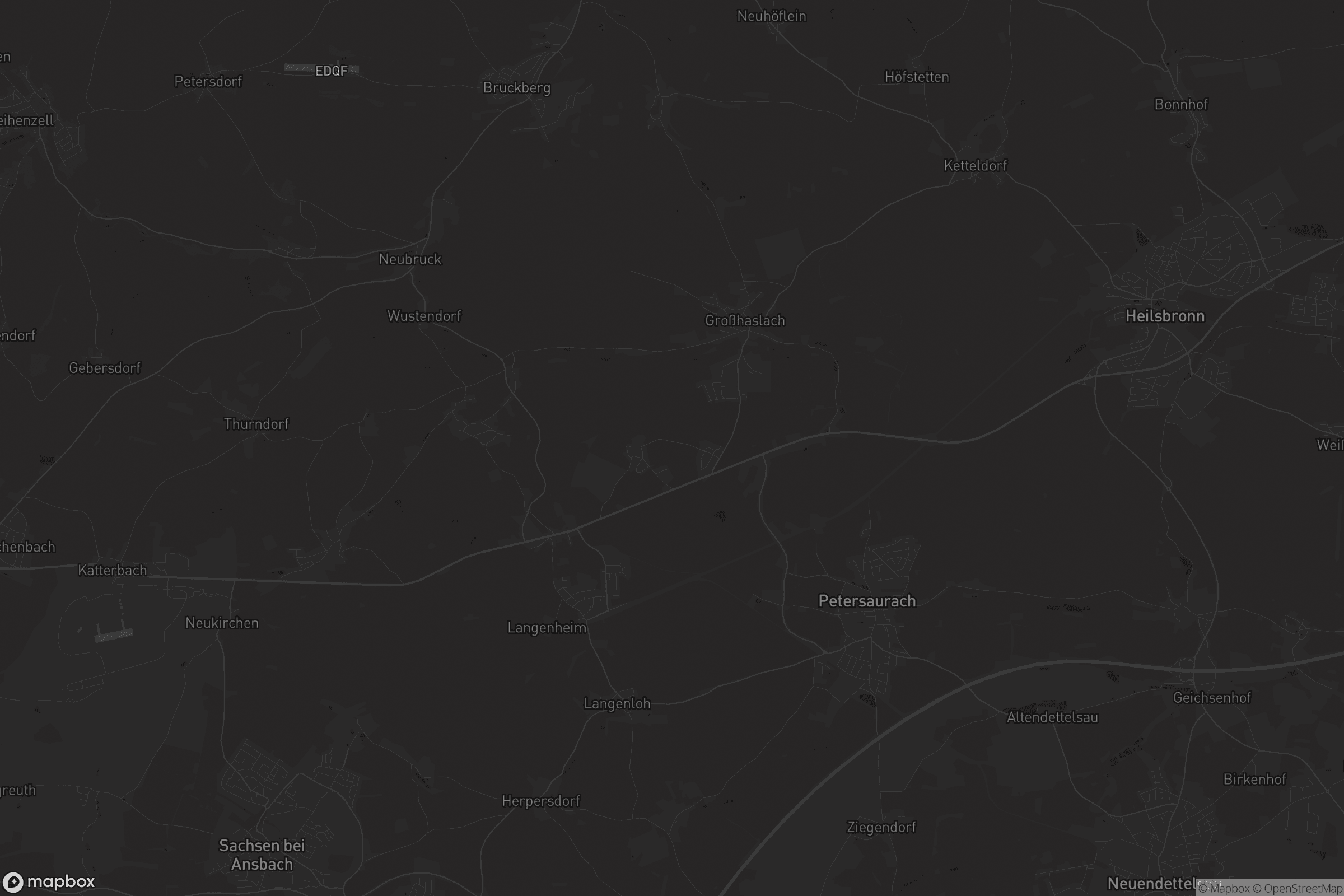 Karte von Petersaurach