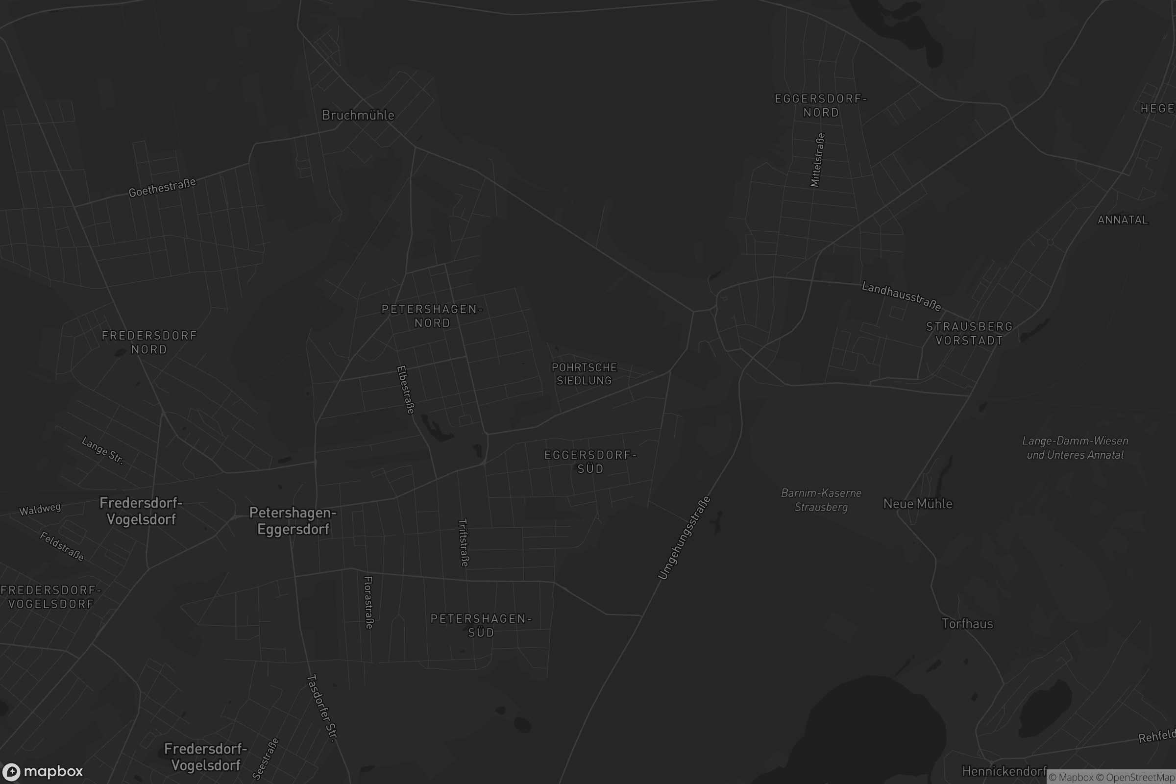 Karte von Petershagen/Eggersdorf