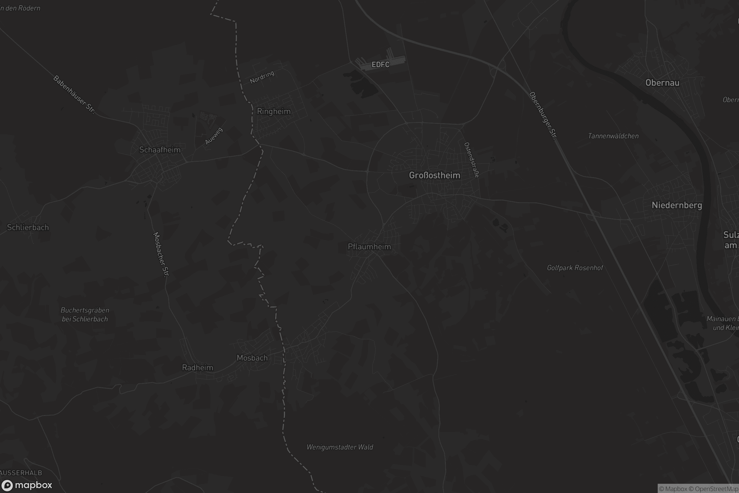 Karte von Pflaumheim