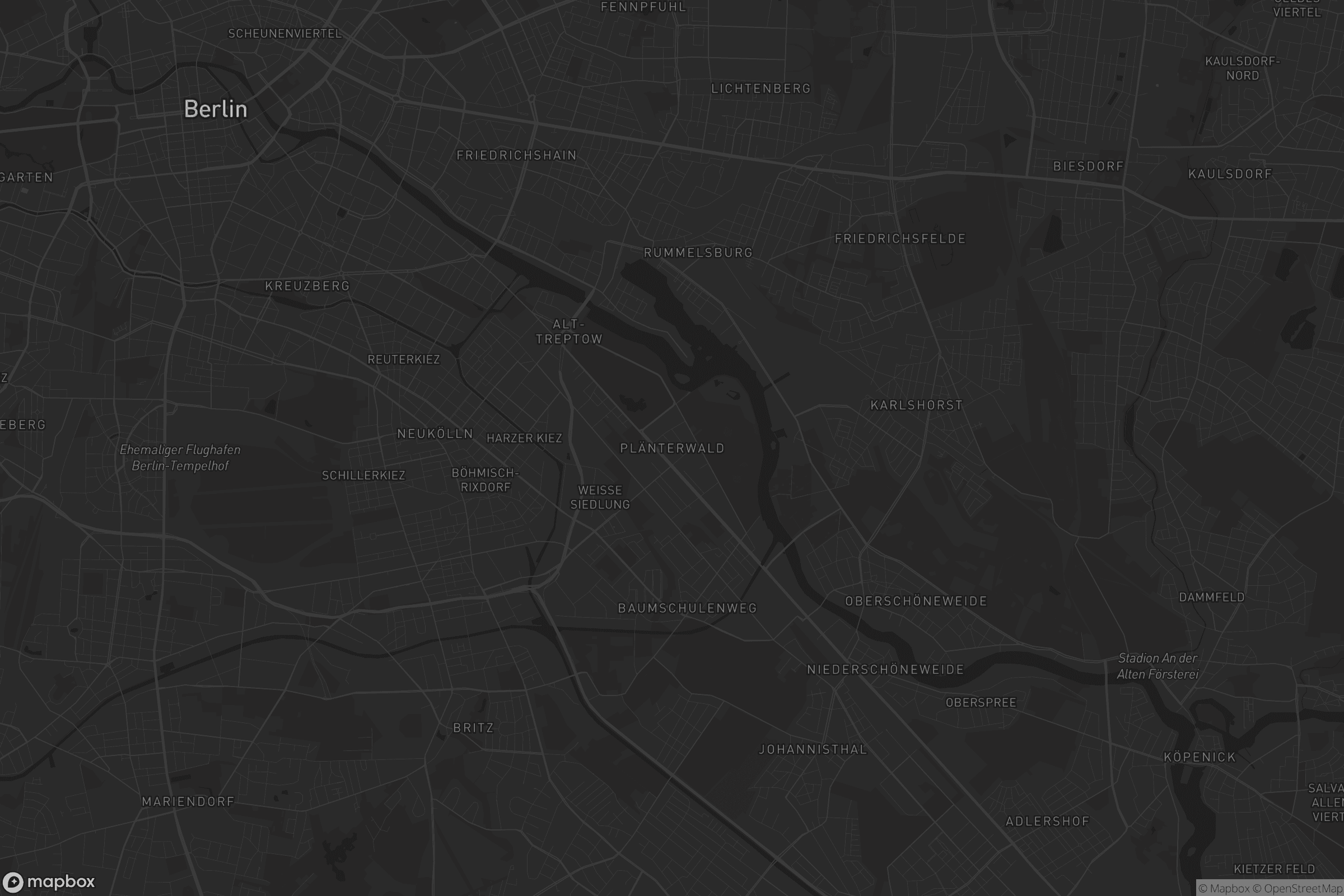 Karte von Plänterwald