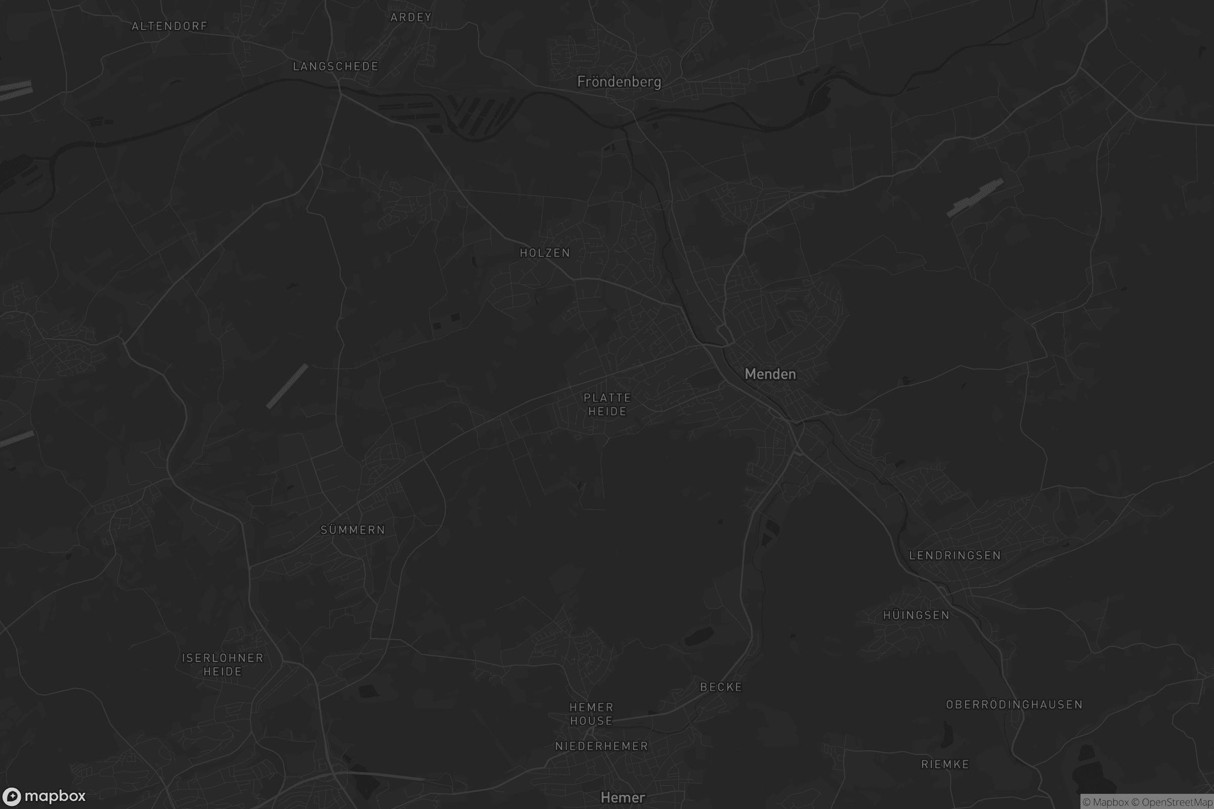 Karte von Platte Heide