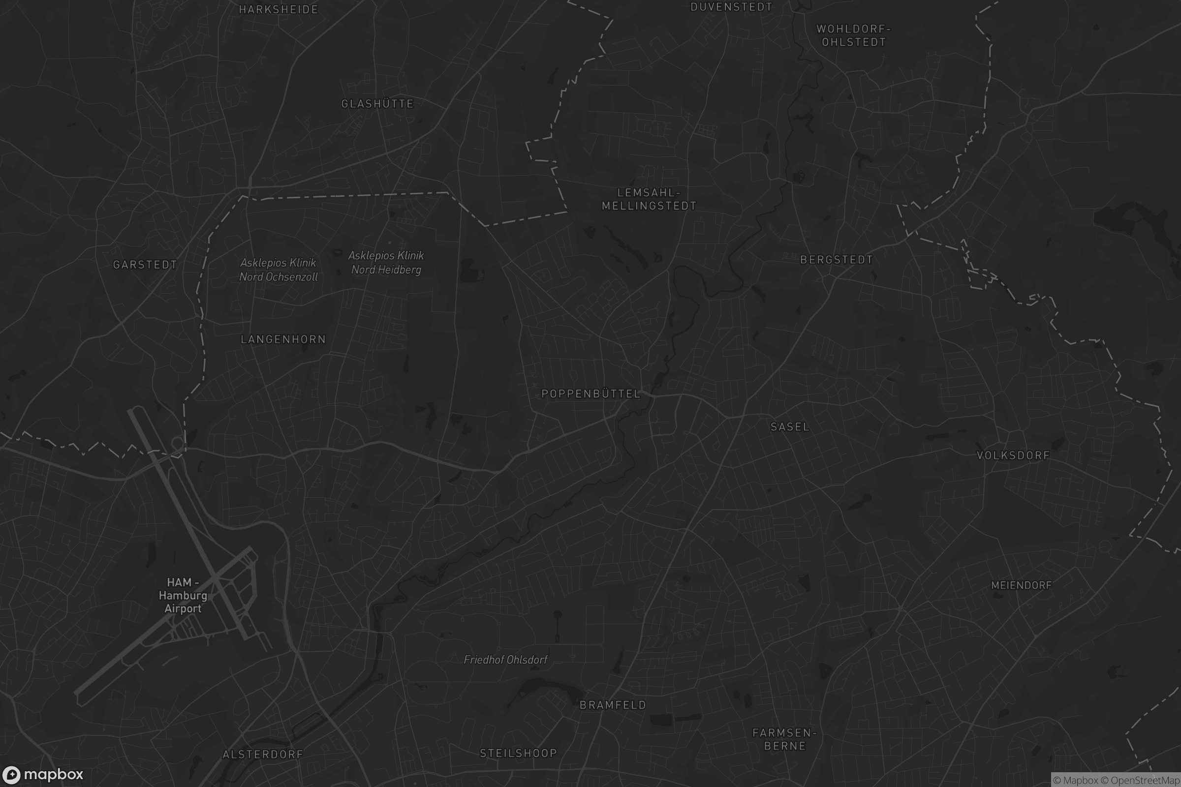 Karte von Poppenbüttel