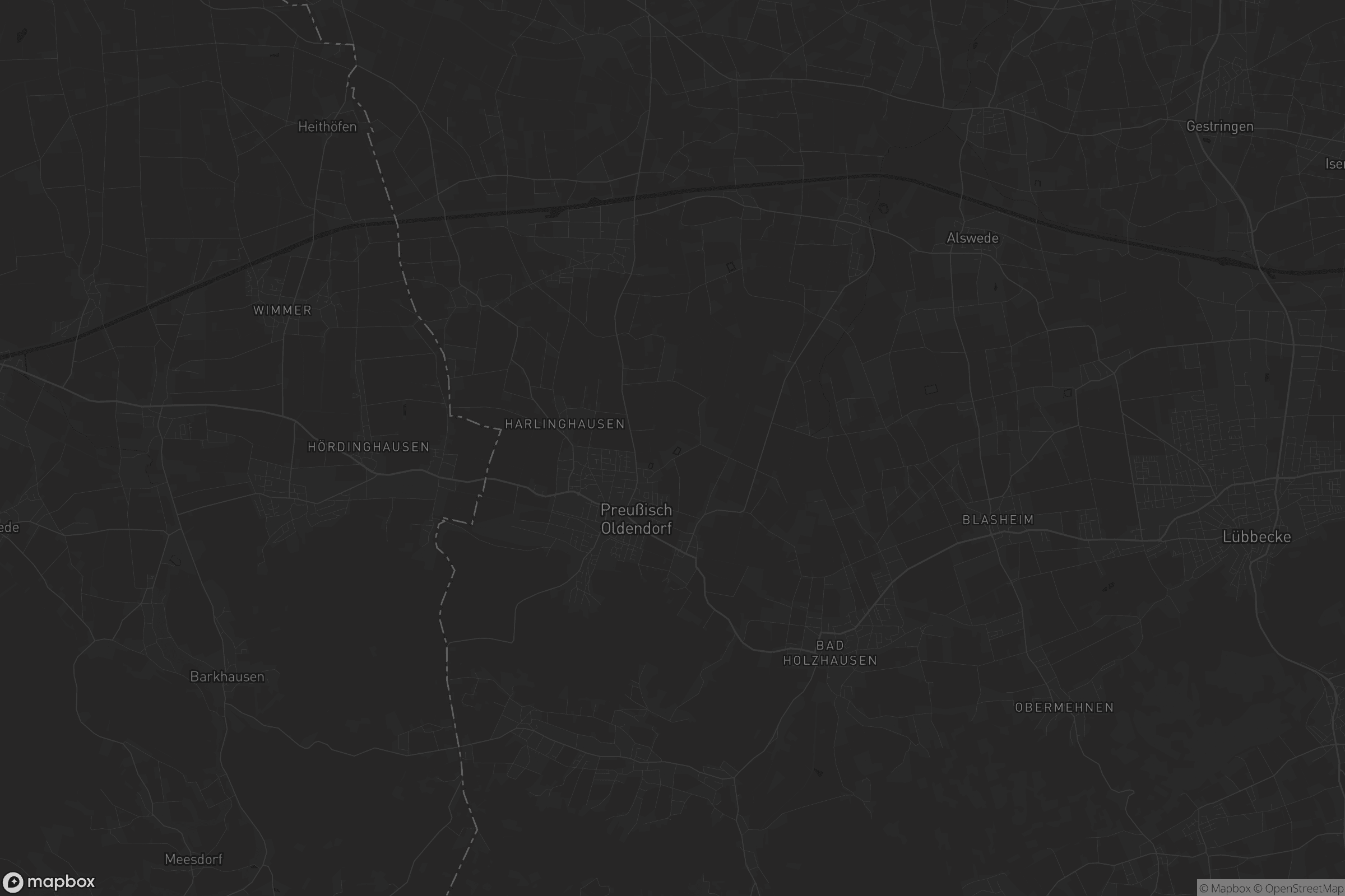 Karte von Preußisch Oldendorf